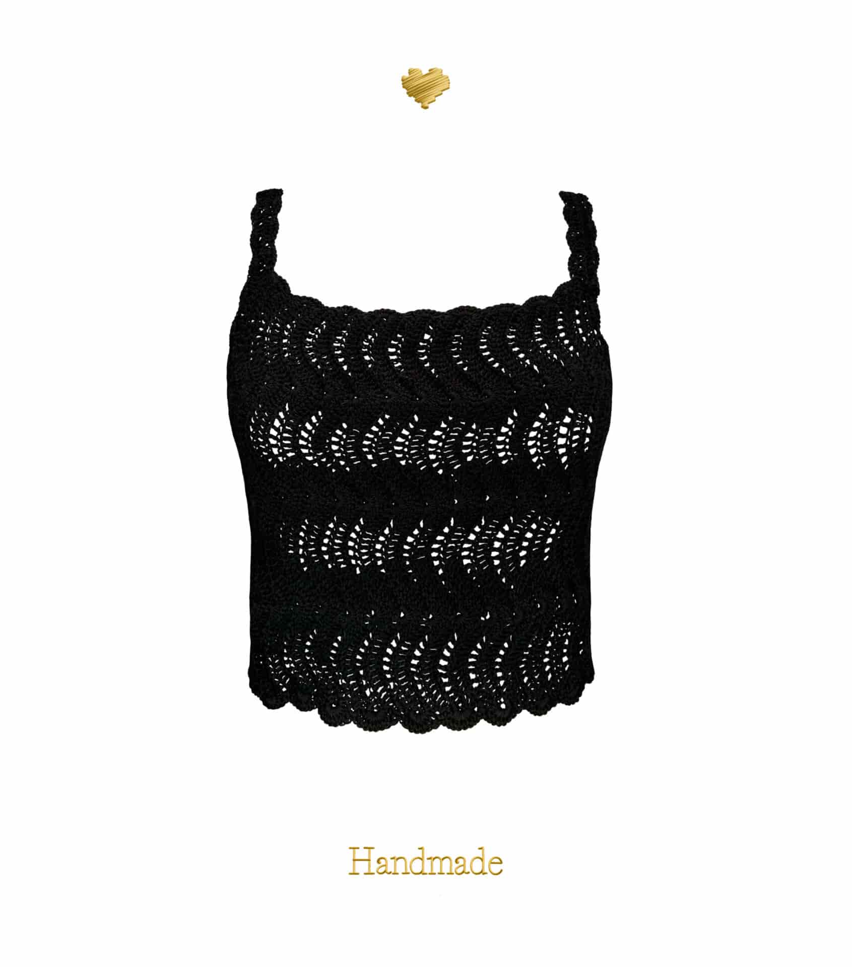 Top Querube Negro - miniatura 1