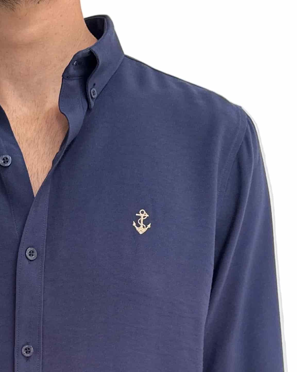 Camisa Navy en rayón - miniatura 5