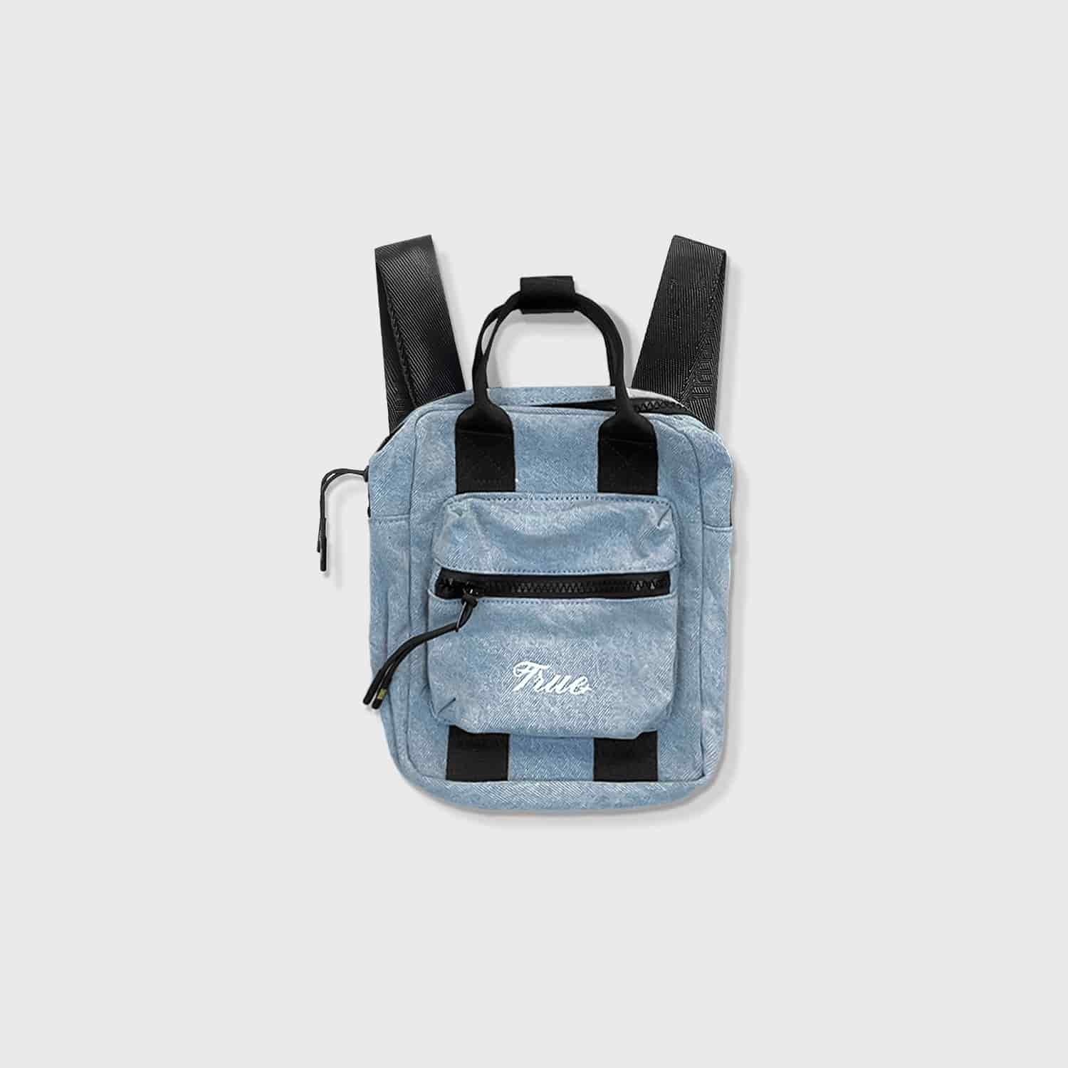 Sidekick Denim Crossbody Bag - Blue - miniatura 2