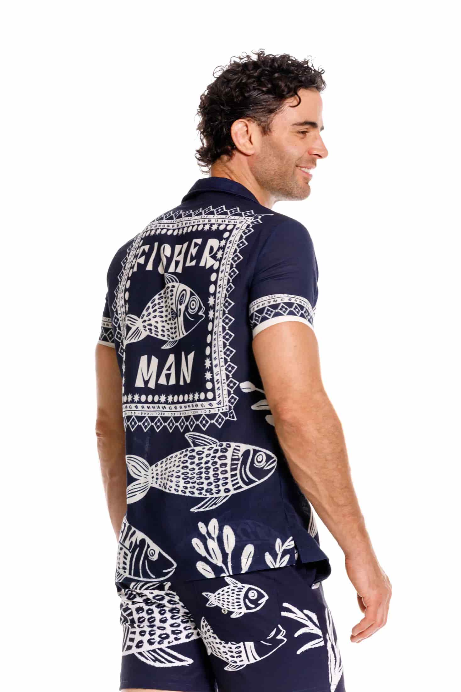 Camisa Hombre Fisherman Dark Blue - miniatura 5
