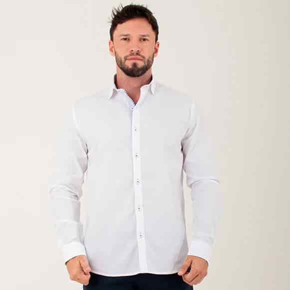 CAMISA ML 100% ALGODON HOMBRE - miniatura 1