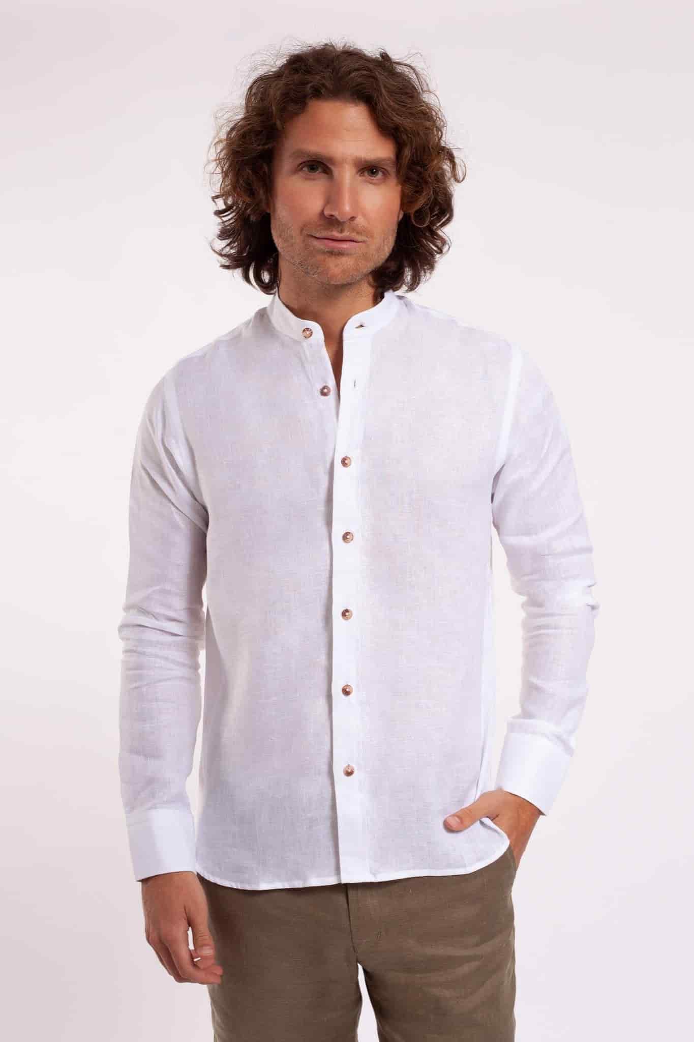 Camisas 100% Lino Cuello Nerú - miniatura 1