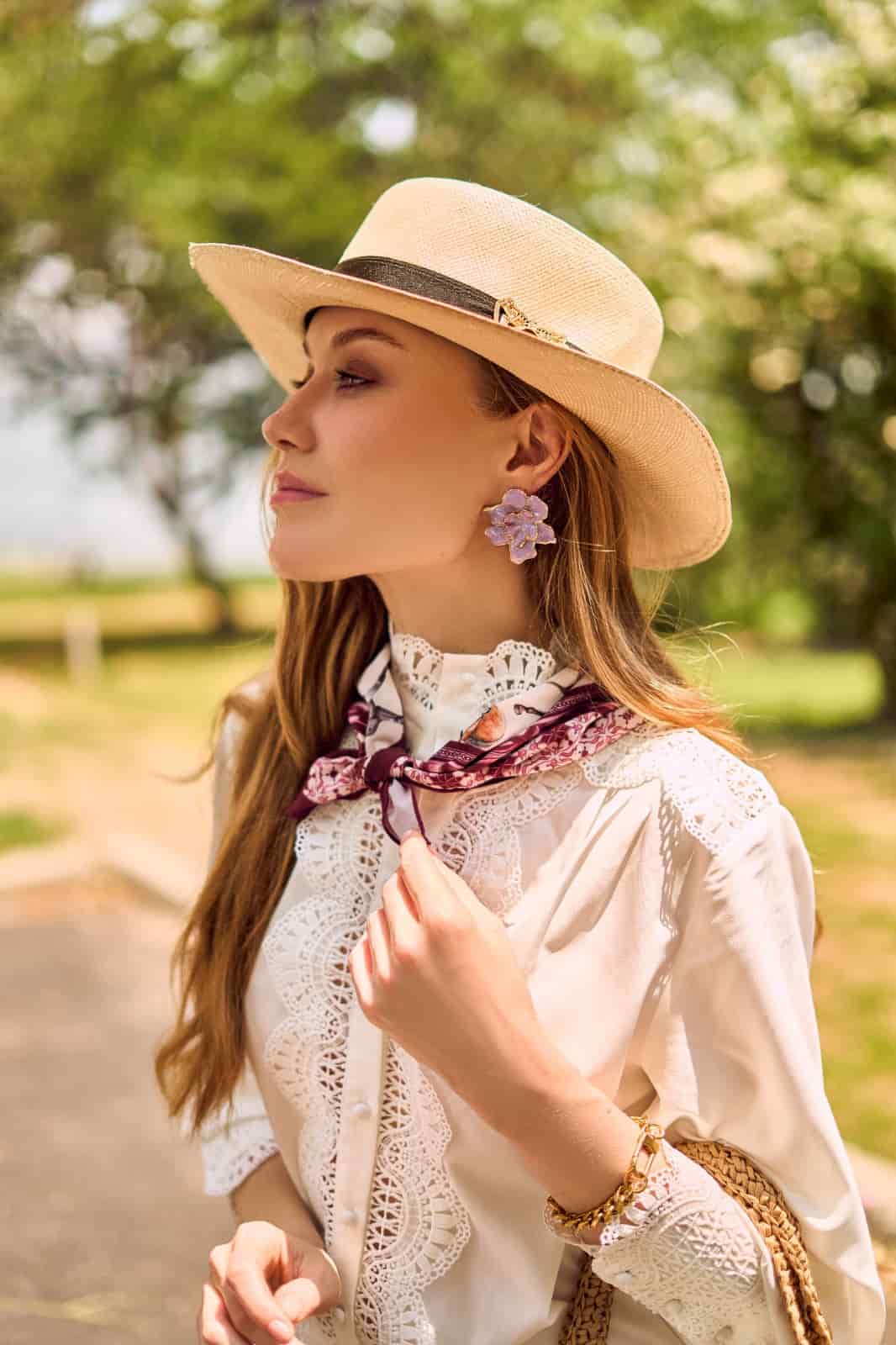 SOMBRERO MARIPOSA BOATER BLACK - miniatura 1