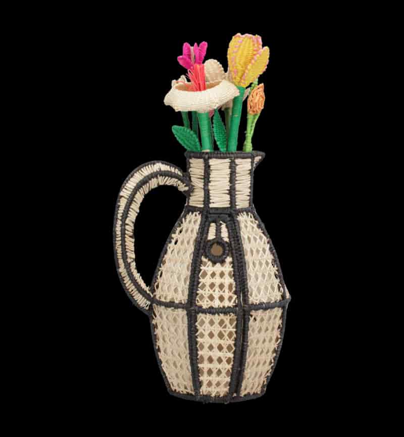 Cartera Florero Negra - miniatura 1