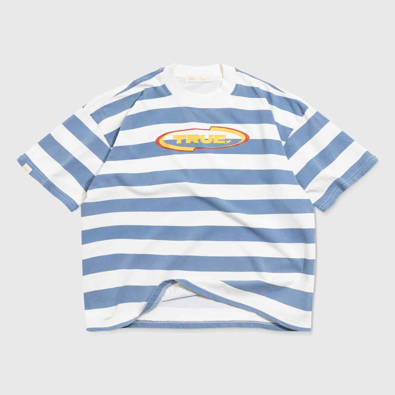 Racing Stripes Boxy Tee - Blue - miniatura 1