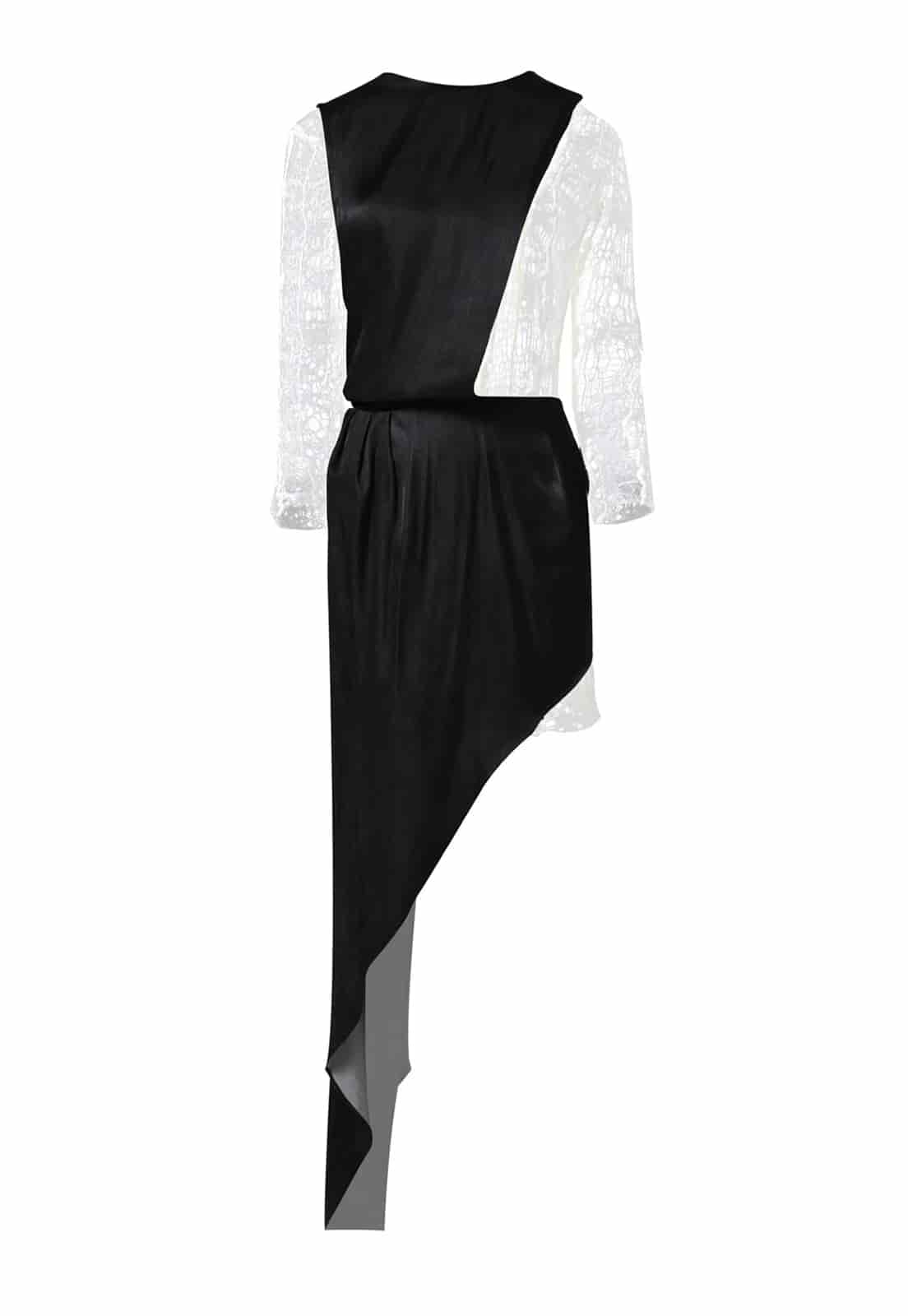 NUNO MESH FELT DRESS - miniatura 1