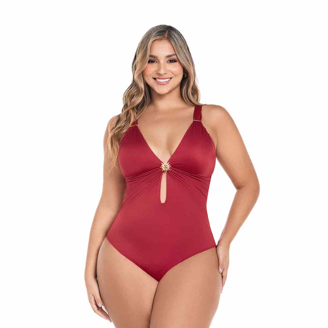 VESTIDO DE BAÑO ENTERO CON POWERNET INTERNO - miniatura 1