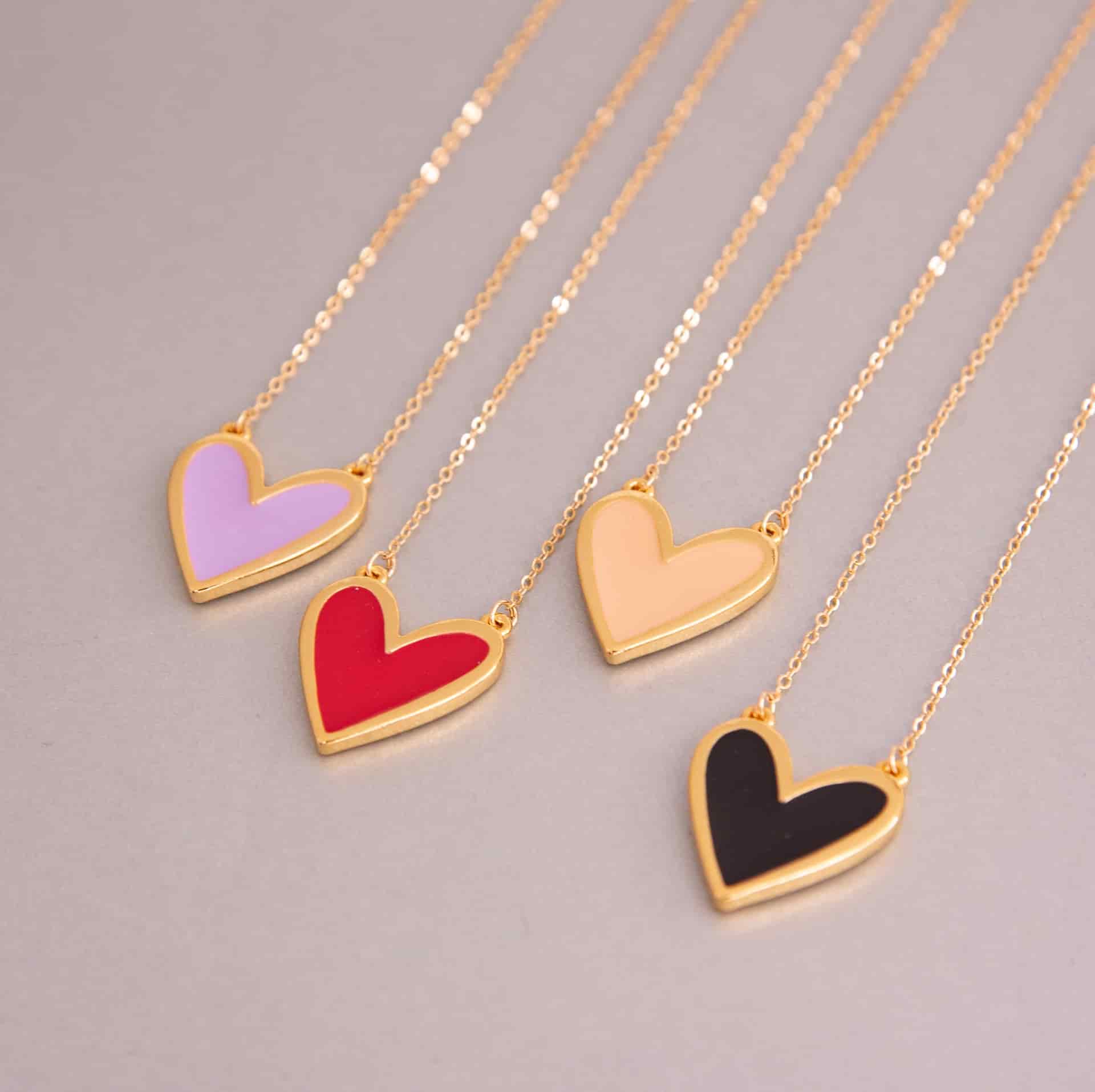 Set Cadena + Aretes Corazón - miniatura 1