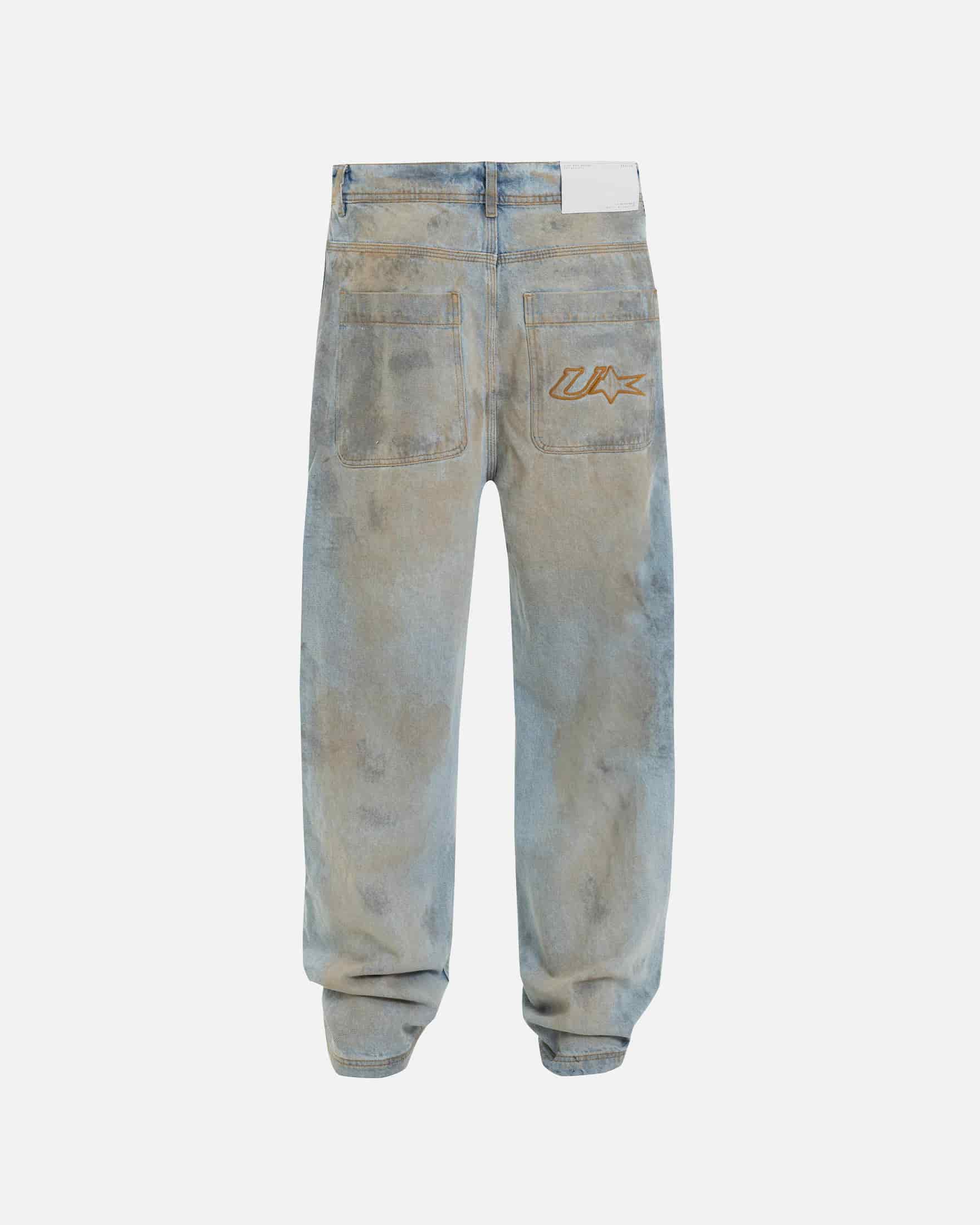Echoes U Star Wide Jeans Washed Blue - miniatura 3