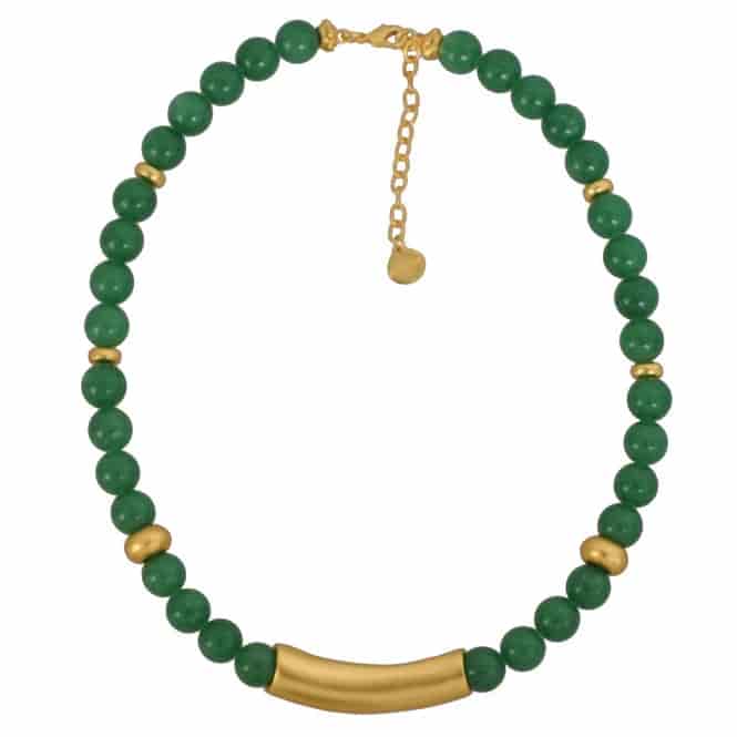 Collar Piedra Semipreciosa Aventurina Verde 10mm - miniatura 1