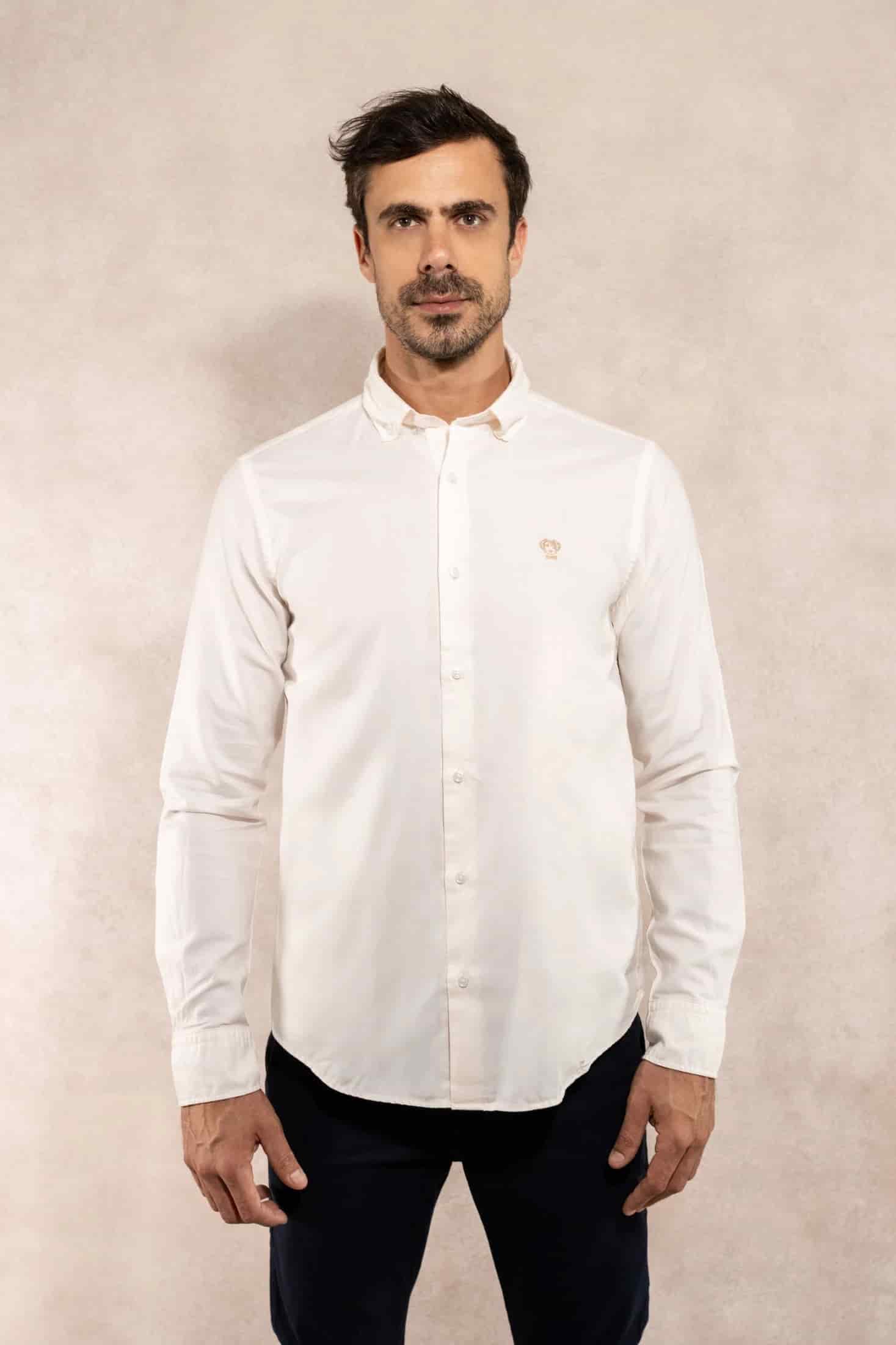 Camisa Antimanchas Oxford Ivory - Talla Regular - miniatura 1
