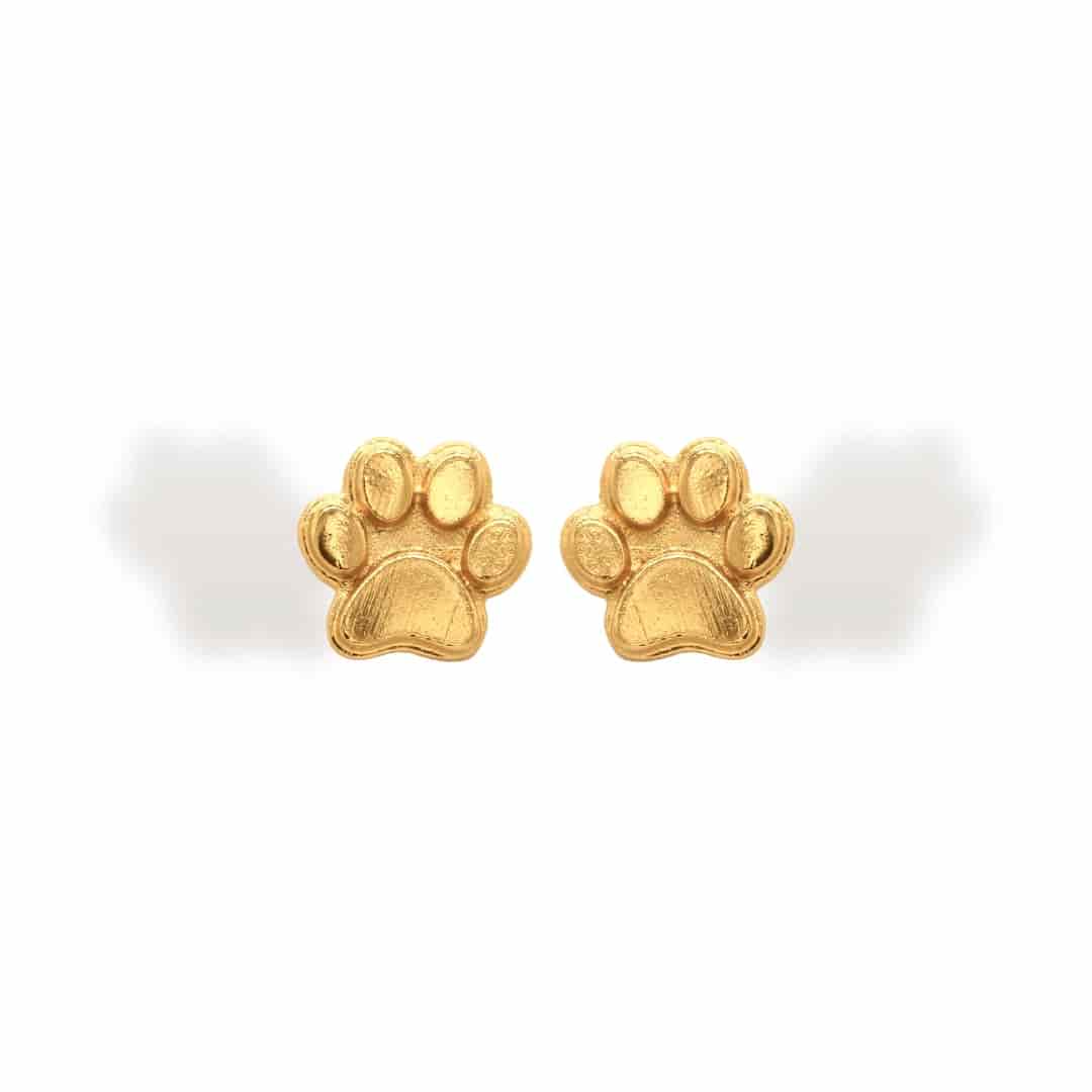 Aretes de huella de perro - miniatura 1