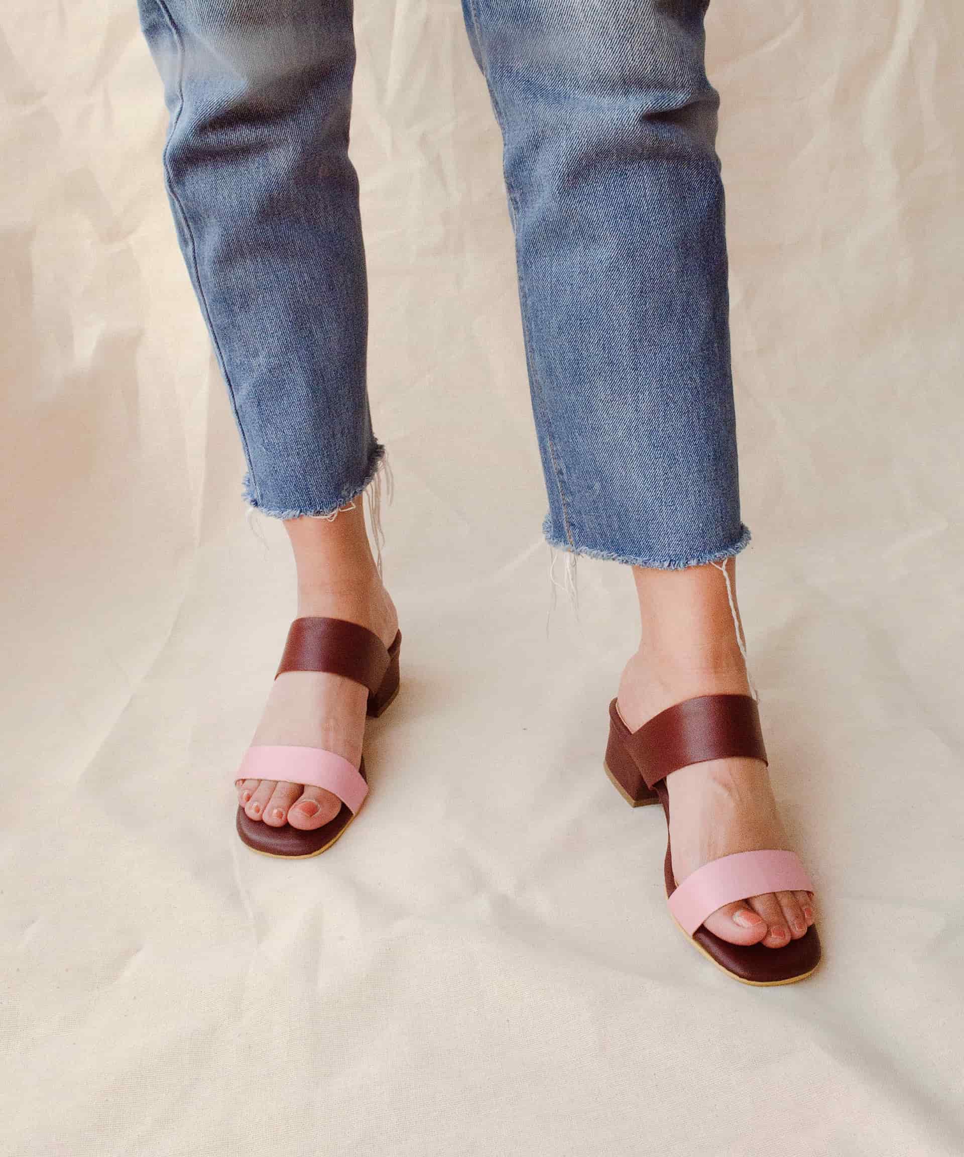 Double-Band Sandal | Vino Rosado - miniatura 4