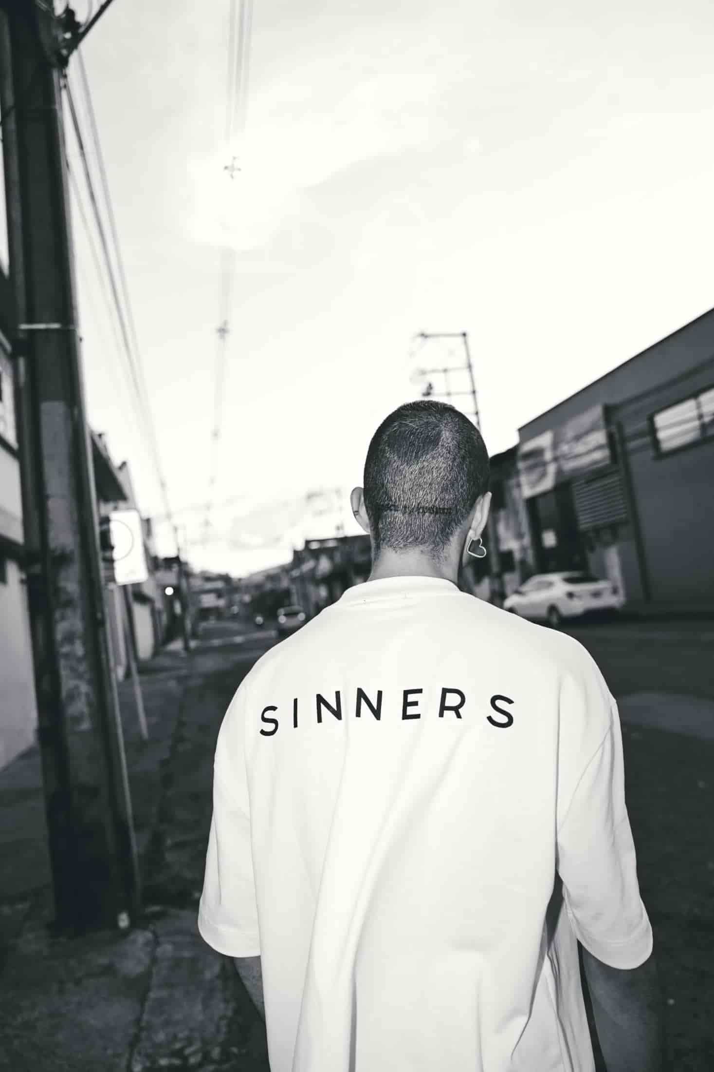 SINNERS LOGO WHITE T-SHIRT - miniatura 8