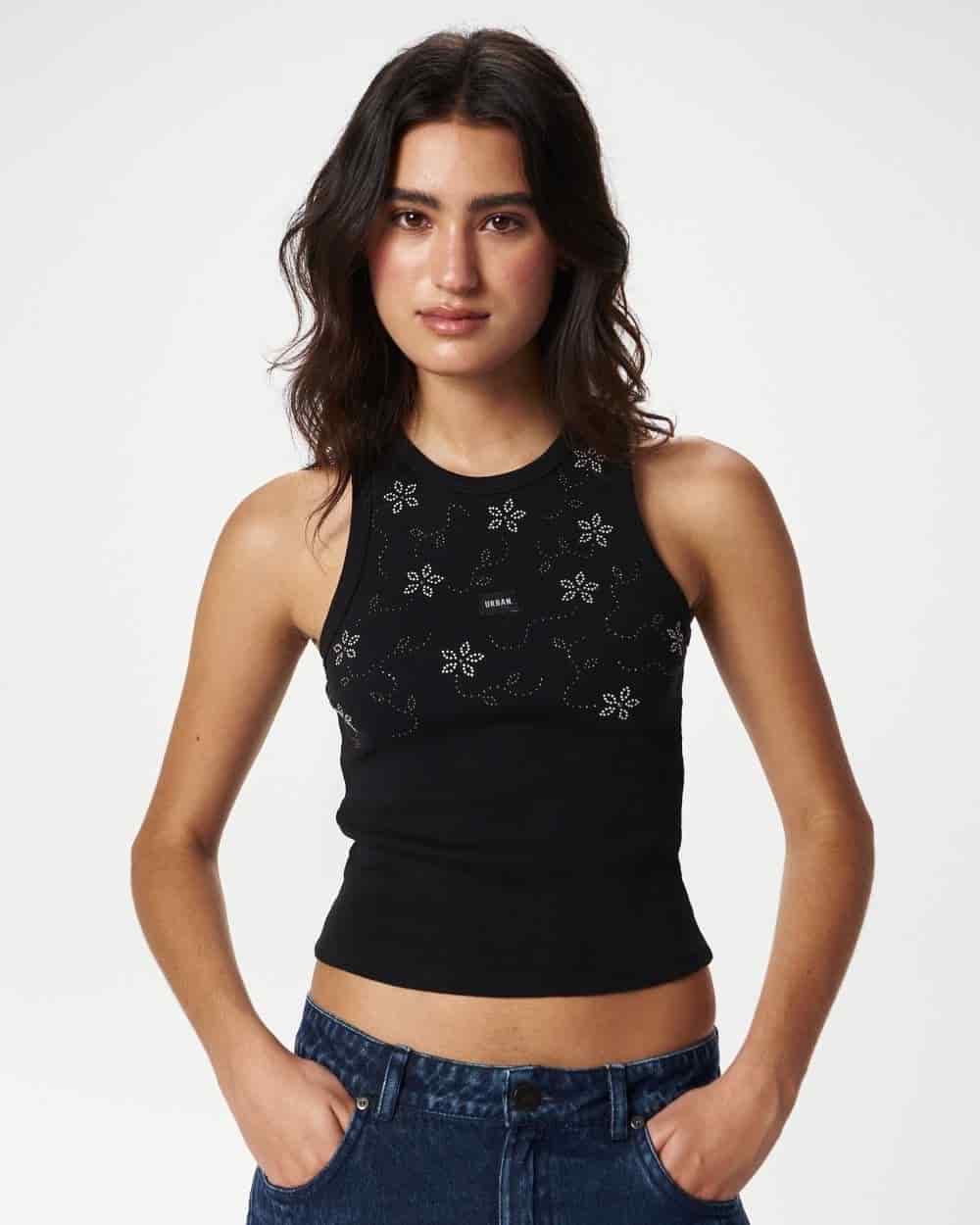 LOVER TANK TOP BLACK - miniatura 7