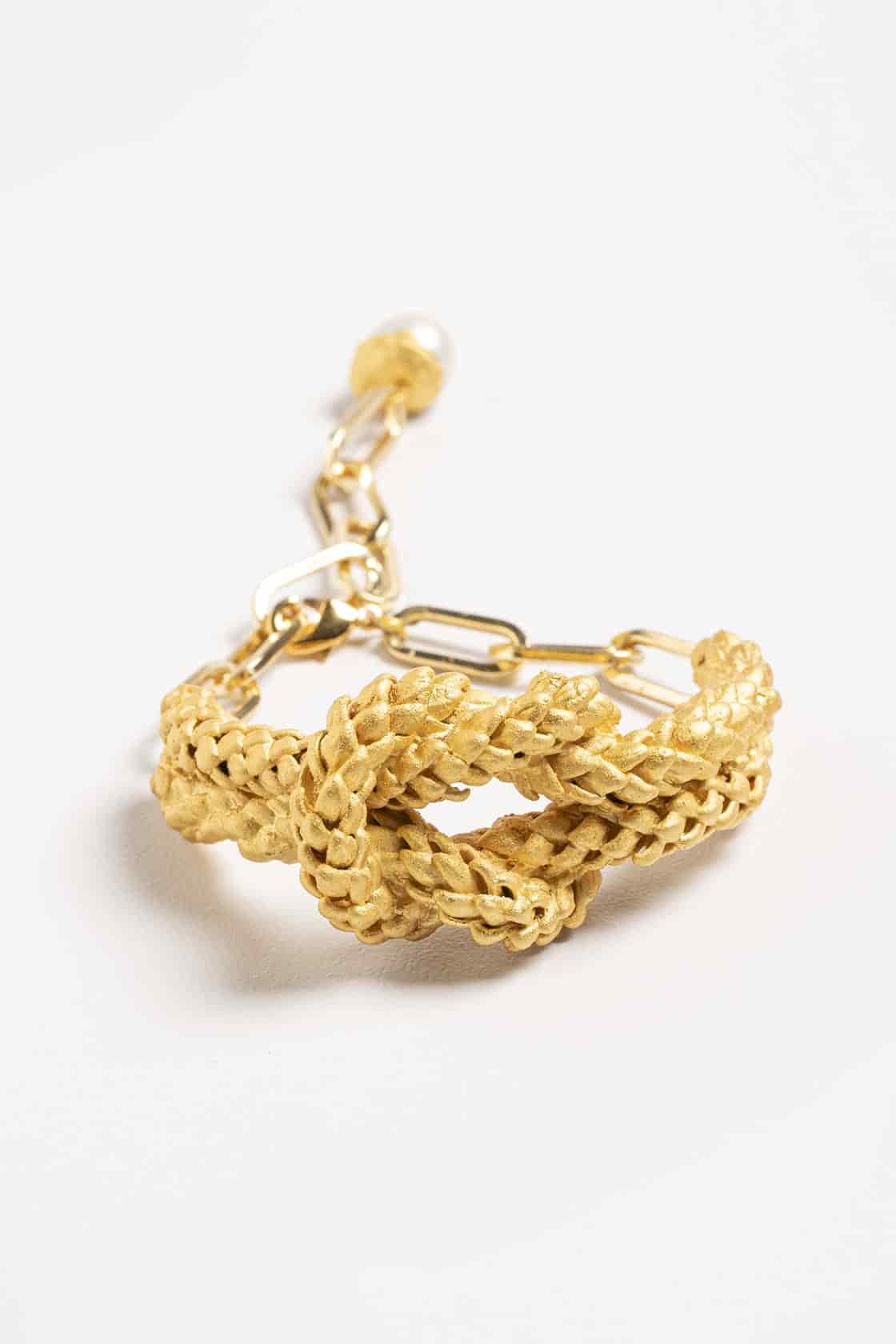 NORFOLK SAILOR KNOT BRACELET WITH PEARL - miniatura 2