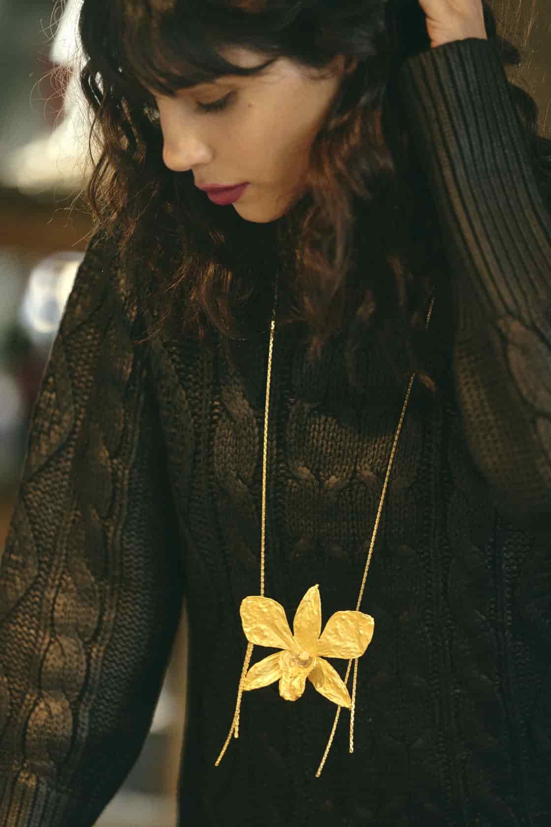 DENDROBIUM MAXI LONG NECKLACE - miniatura 2