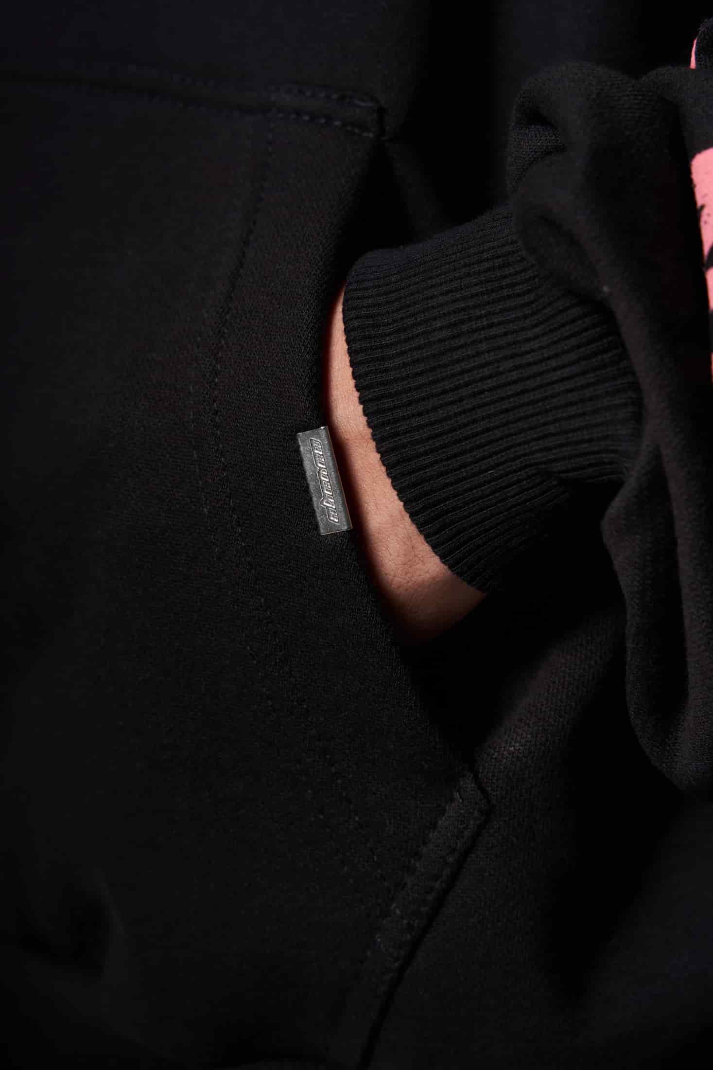 Hoodie Boxy fit rosa piedras  400 gramos - miniatura 6