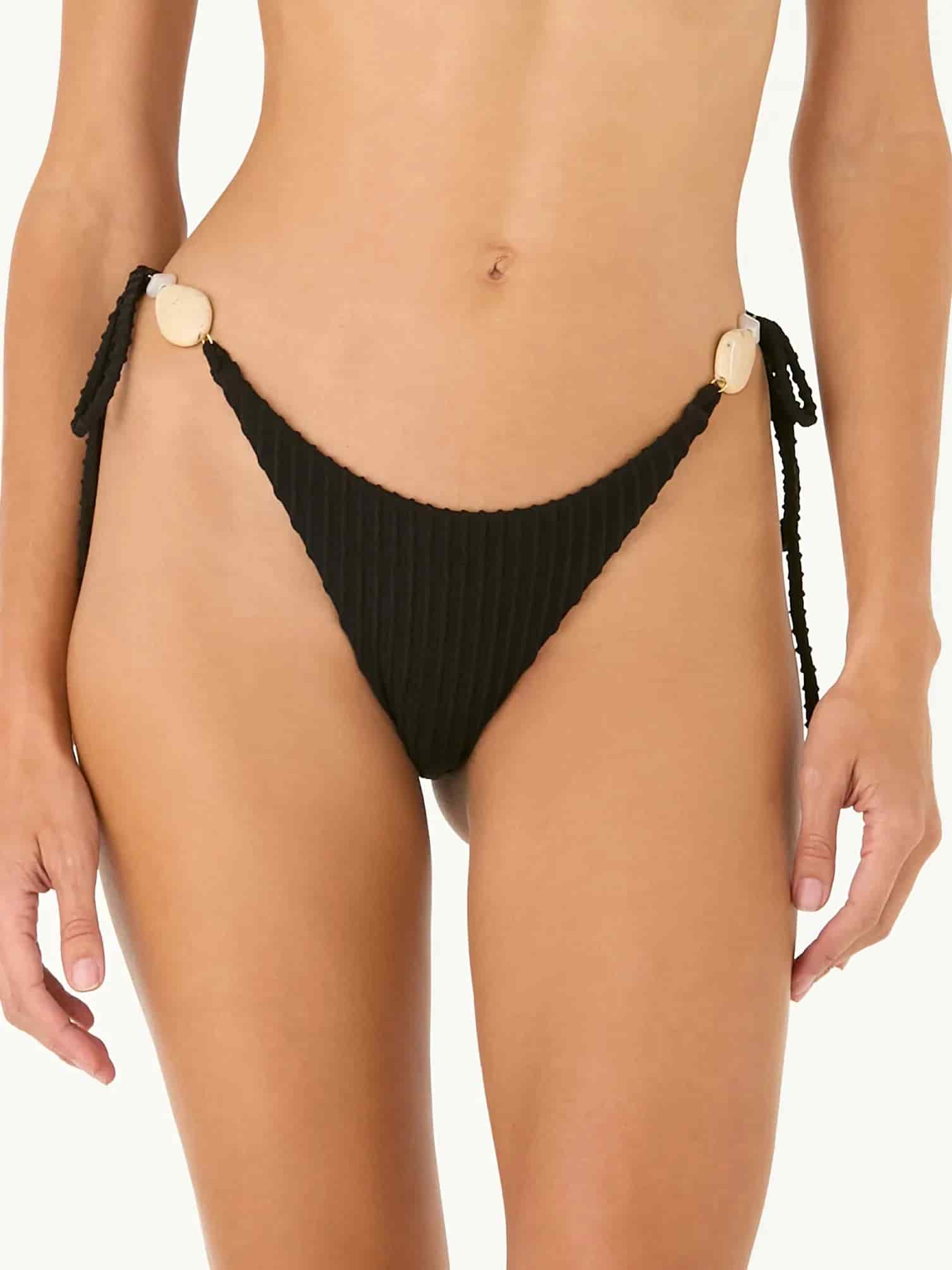 Panty de Bikini Lily Shell Black - miniatura 2