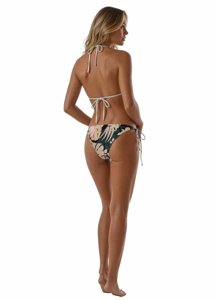 Maaji Tropical Leaves Sunning Low Rise Tie Side Bikini Bottom - miniatura 5