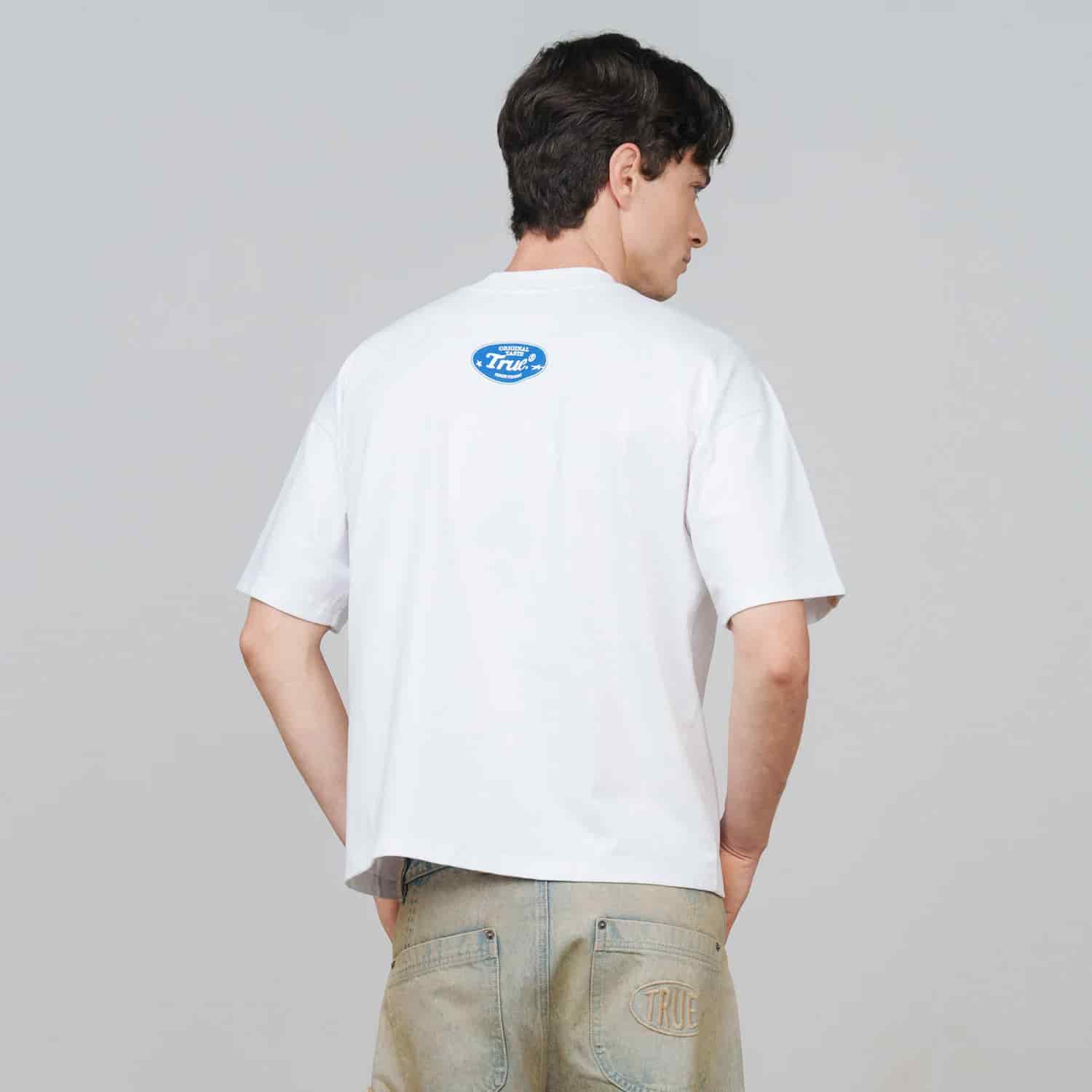 Lollipop Boxy Tee - White - miniatura 11