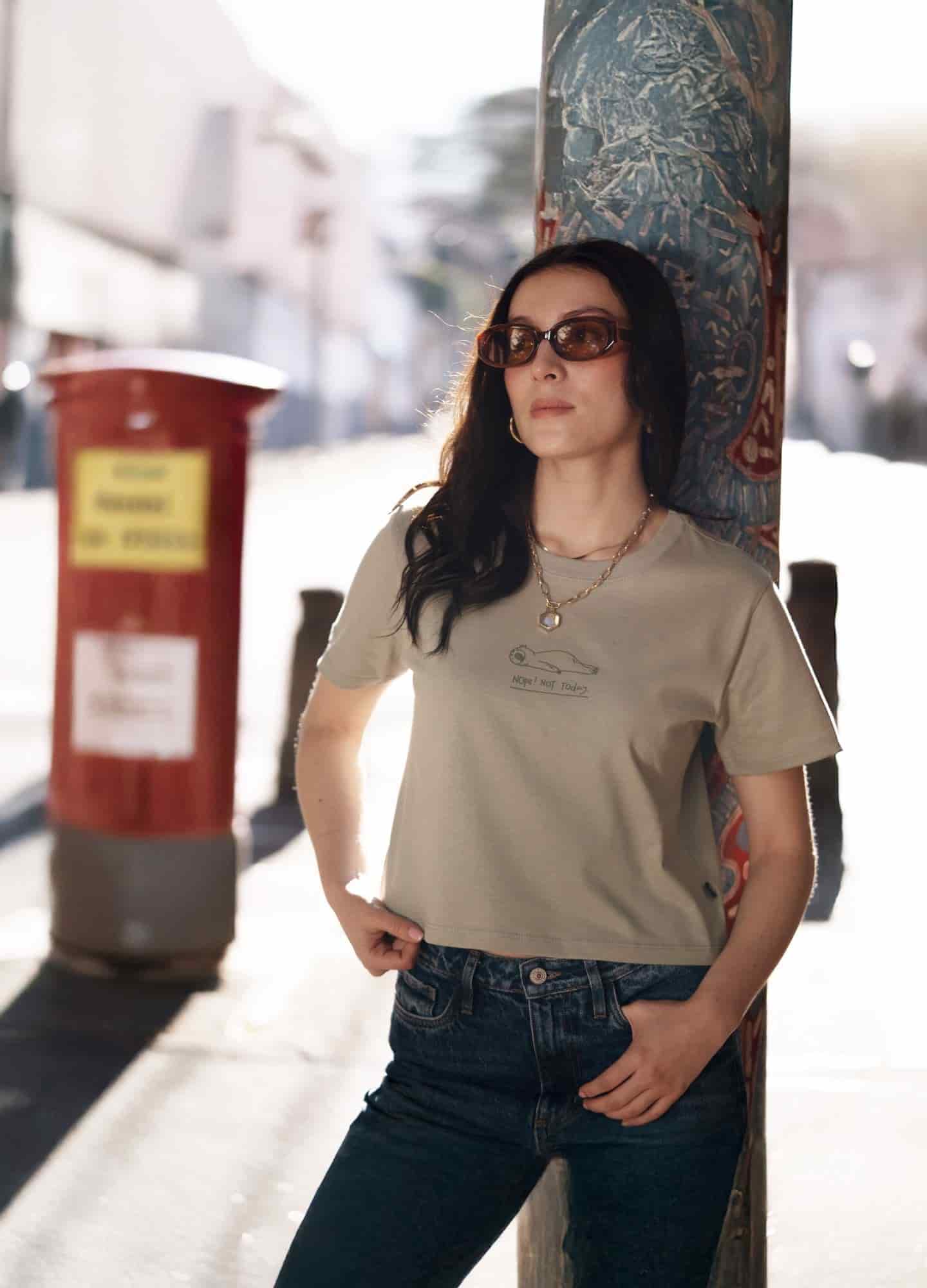 Nop Today Crop Top – Verde Oliva - miniatura 6