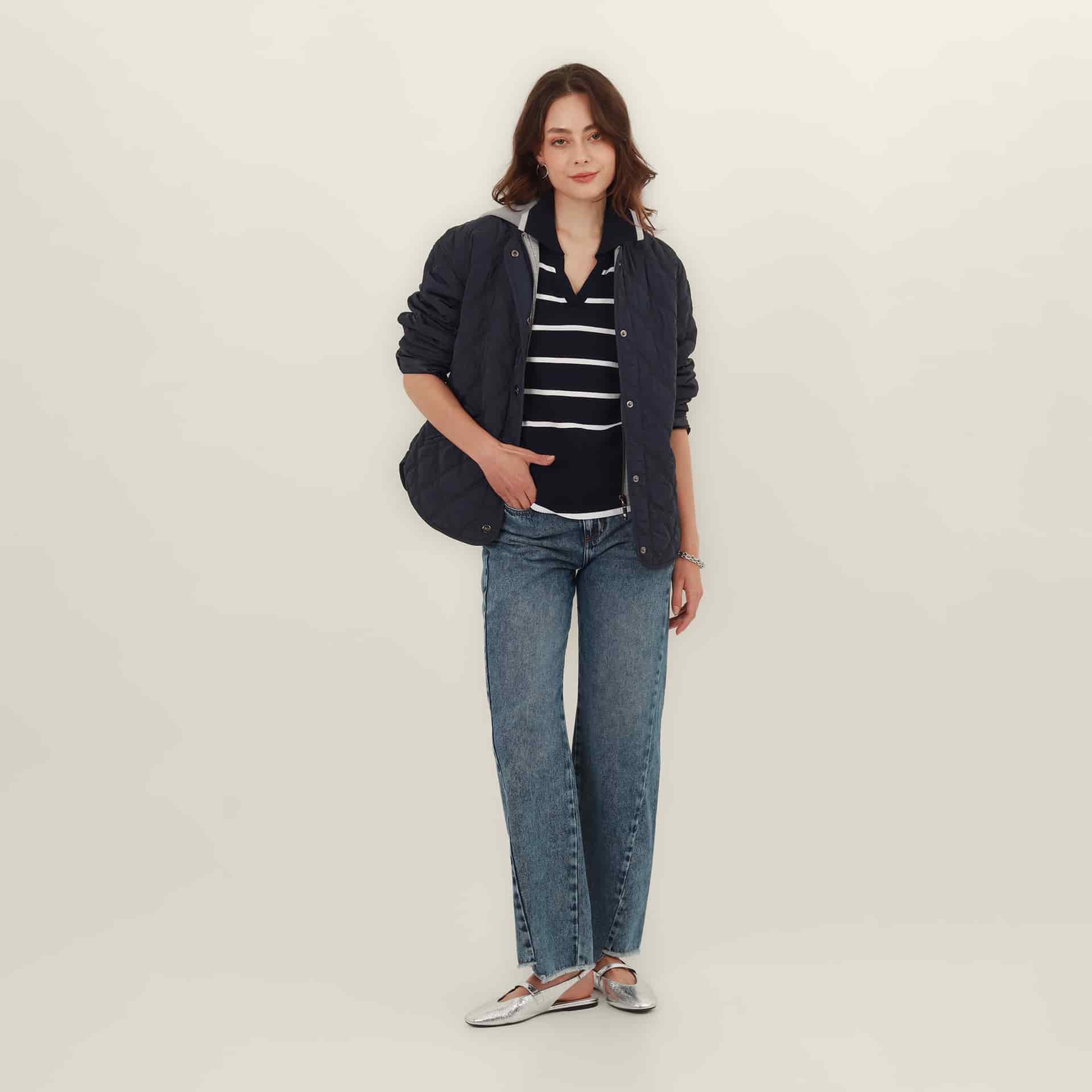 Chaqueta acolchada cuello redondo con capucha y pieza separable - miniatura 14
