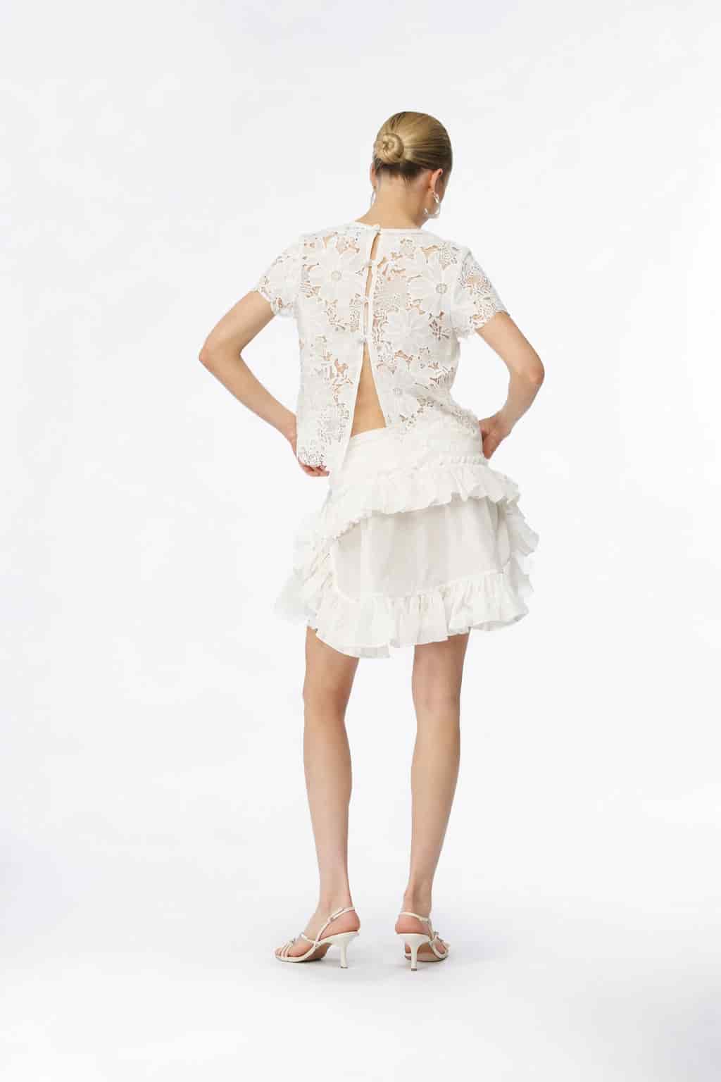 MARETTA MINI SKIRT WHITE - miniatura 2