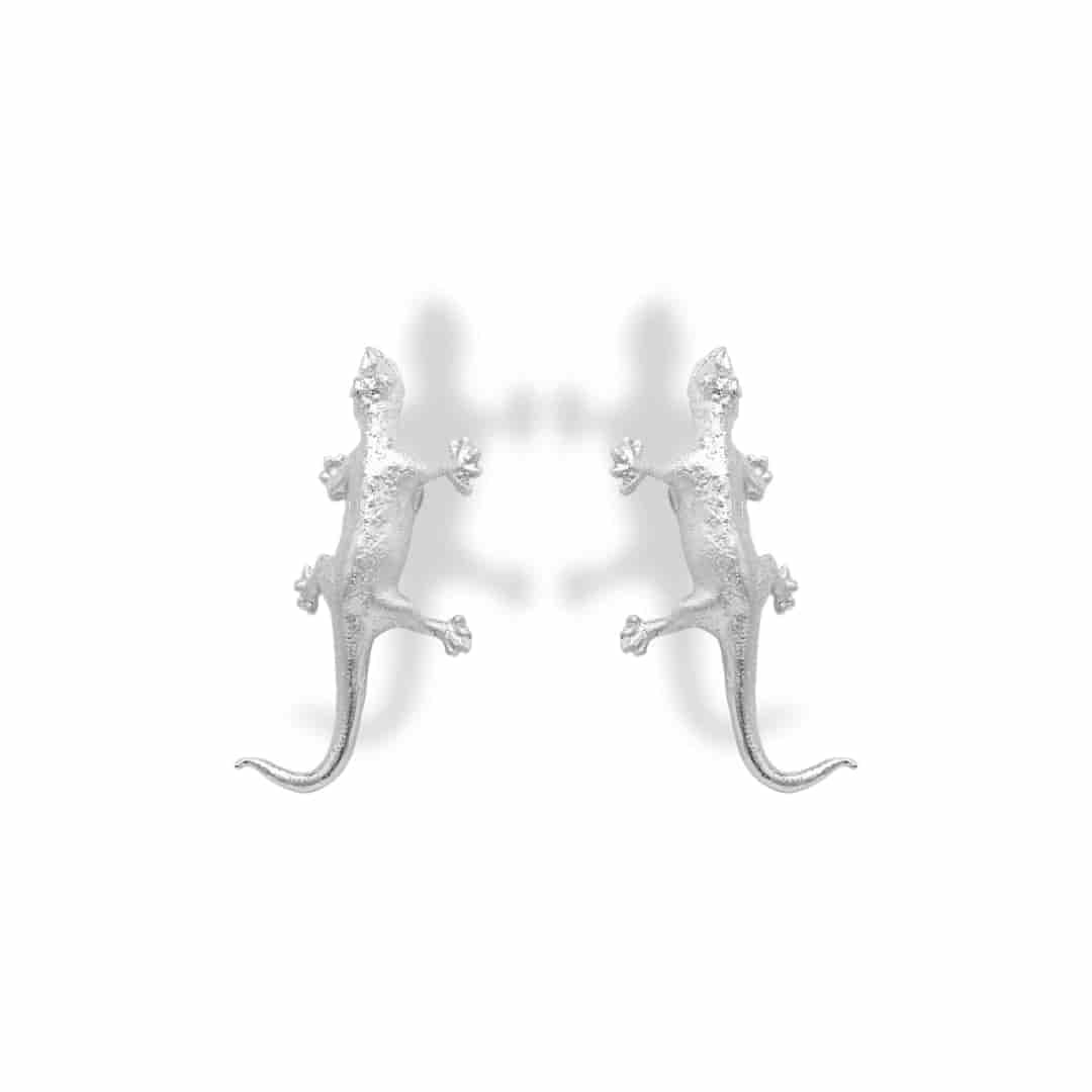 Aretes de lagartija silver - miniatura 2