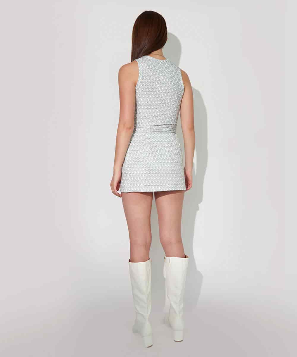 Classic Tank Top In Faux Armour - miniatura 2