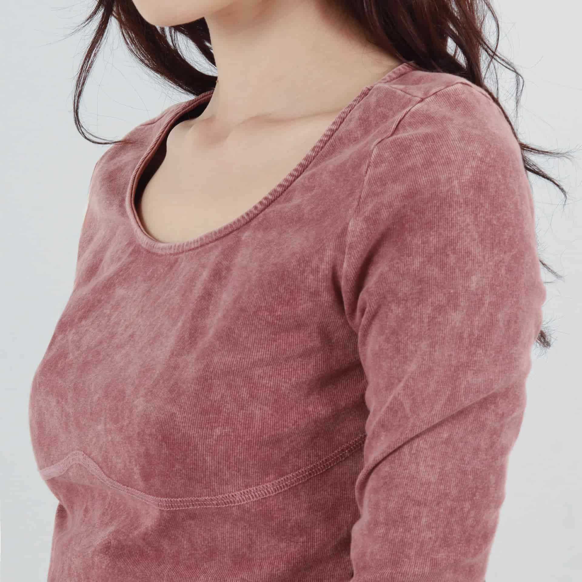 Camiseta top Tye Dye escote ojal manga larga - miniatura 5