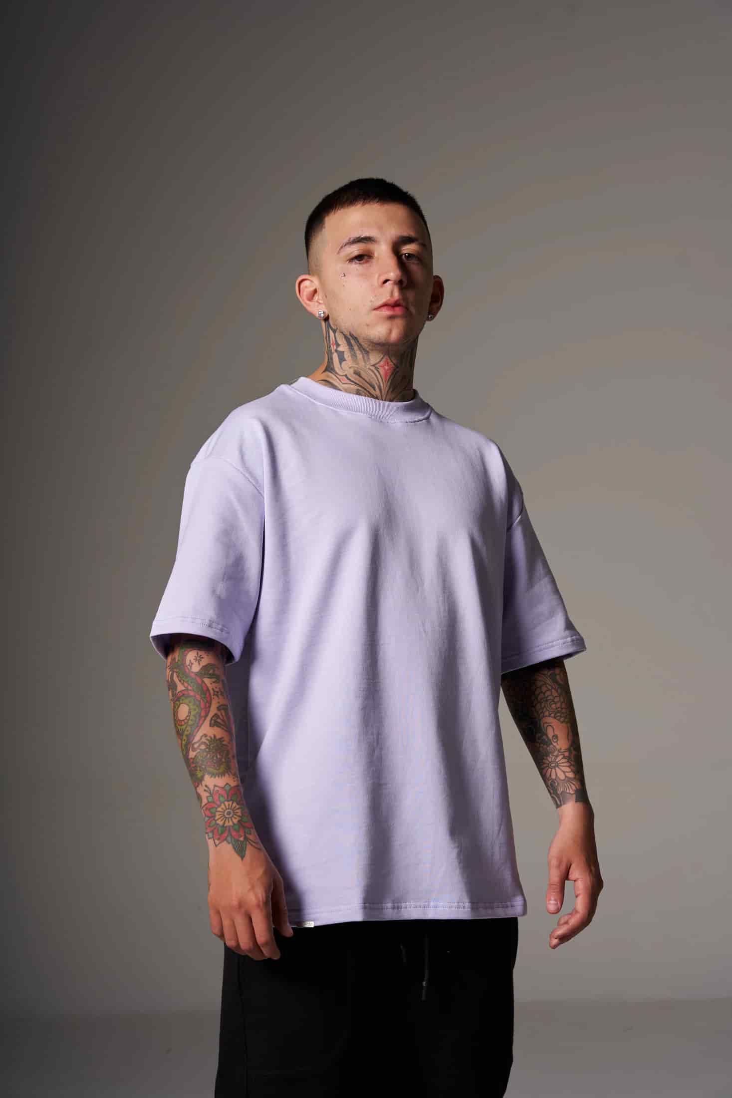 CAMISETA 300 GRAMOS 100% ALGODÓN LILA - miniatura 2
