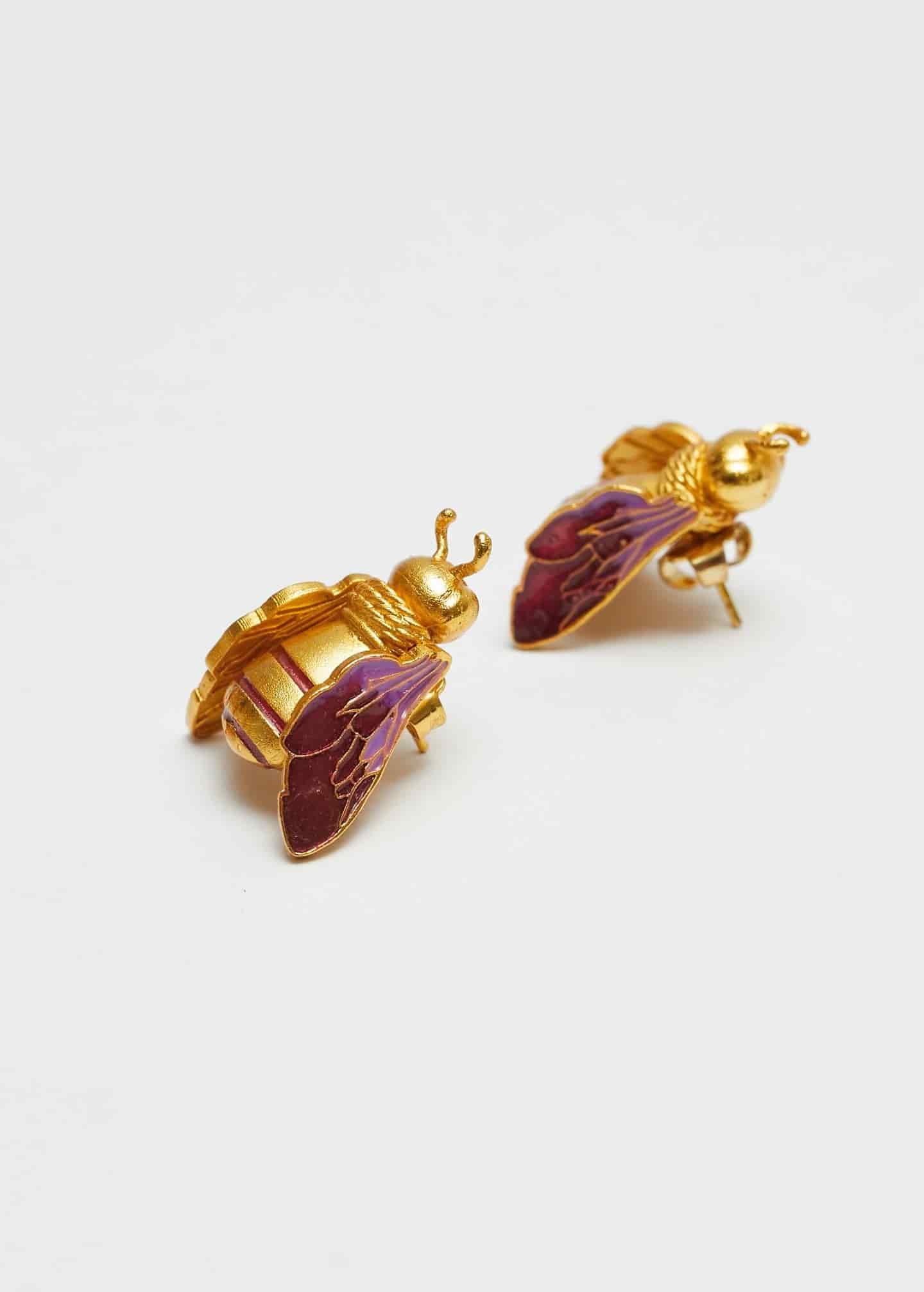 Aretes The Queen Bee Ultravioleta - miniatura 1