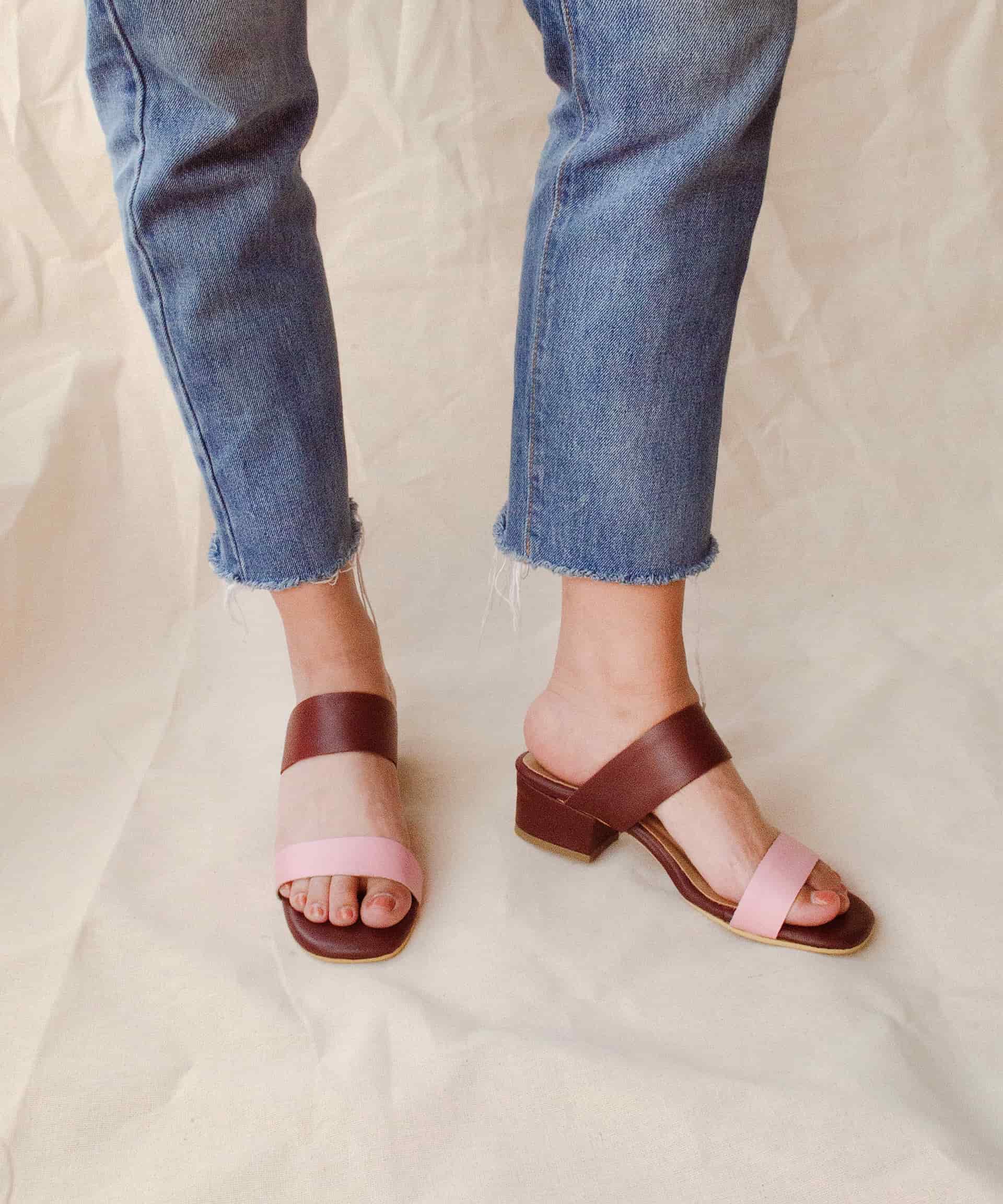 Double-Band Sandal | Vino Rosado - miniatura 1