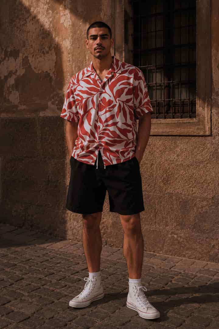 Camisa ramas terracota - miniatura 1
