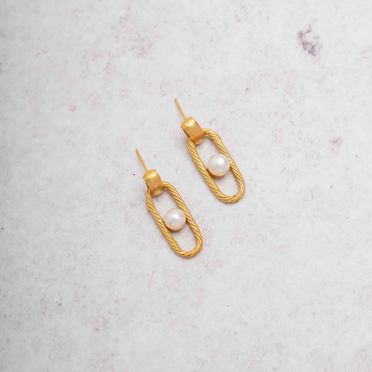 ARETES NEXO PERLA SENCILLOS - miniatura 2