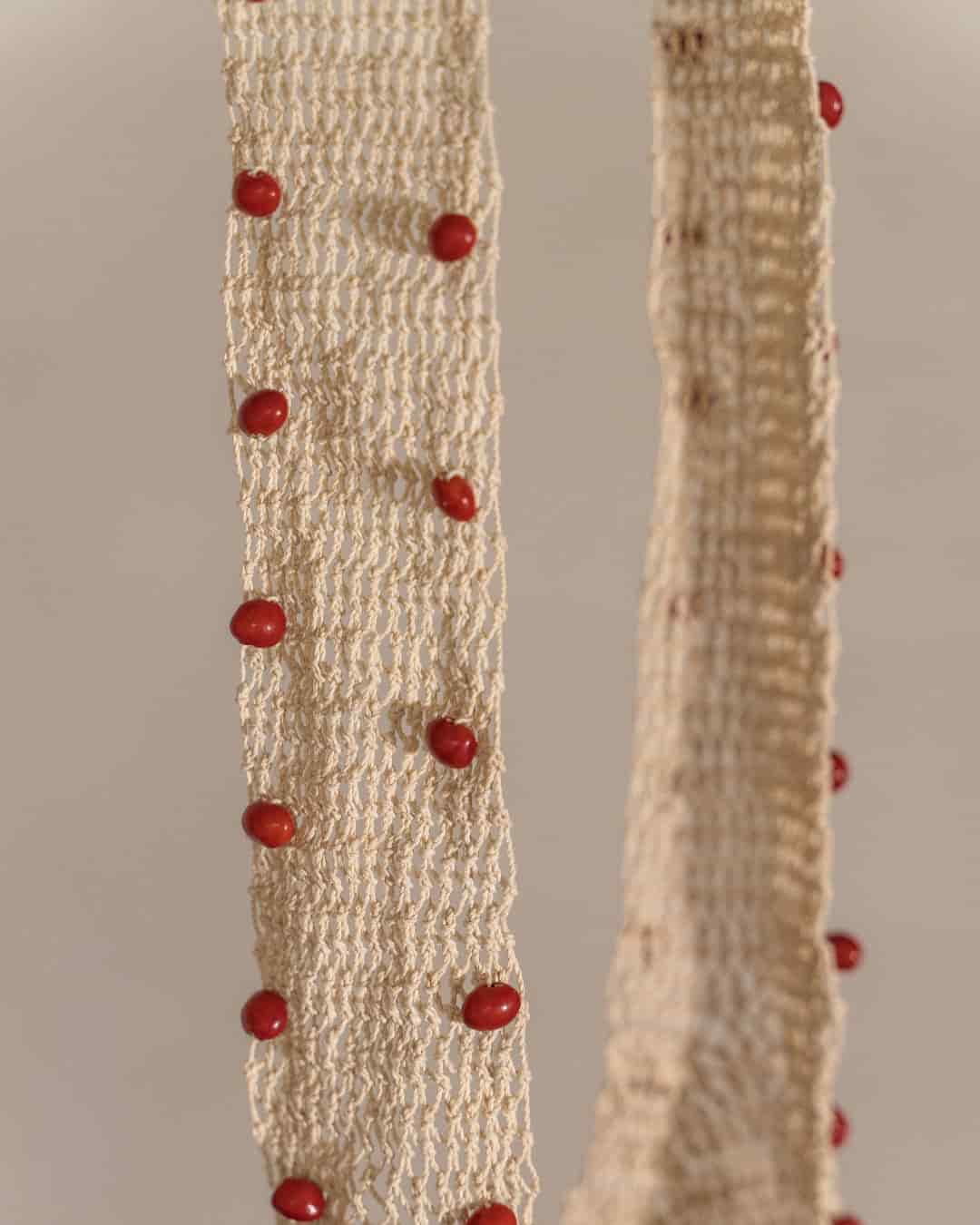 AYMA BAG IVORY-RED - miniatura 5