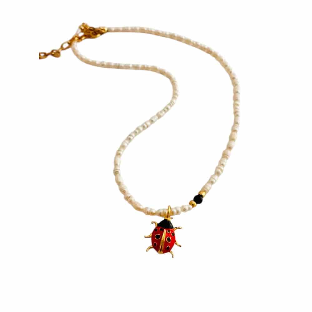 Collar Perlas Mariquita - miniatura 1