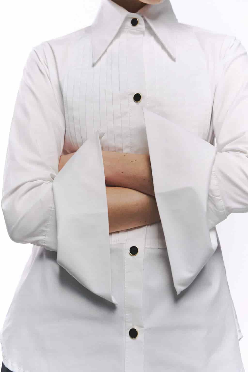 Blusa Smoking Marfil - miniatura 2