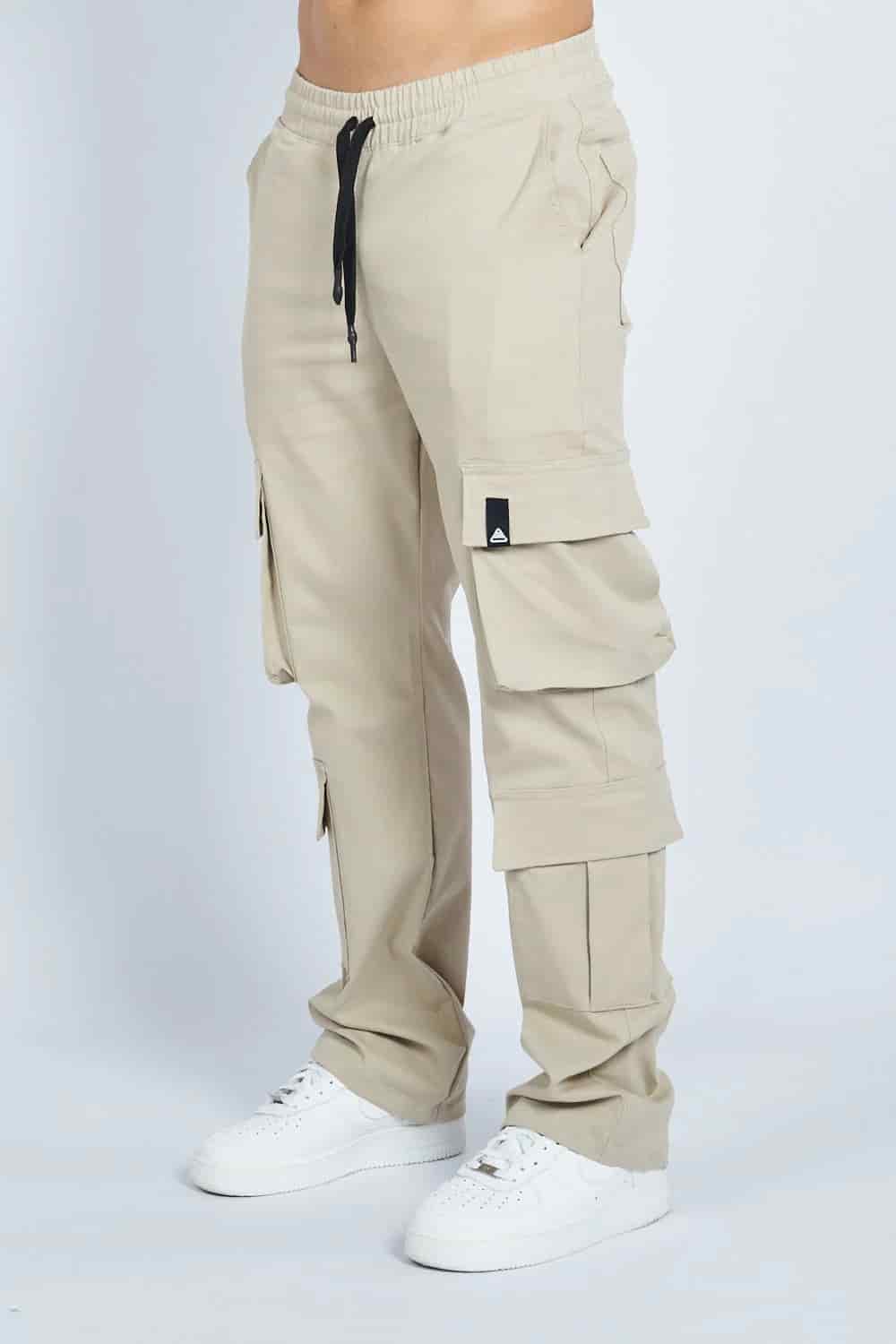 Jogger cargo 8 bolsillos bota recta CAQUI | DROP 3 | - miniatura 5