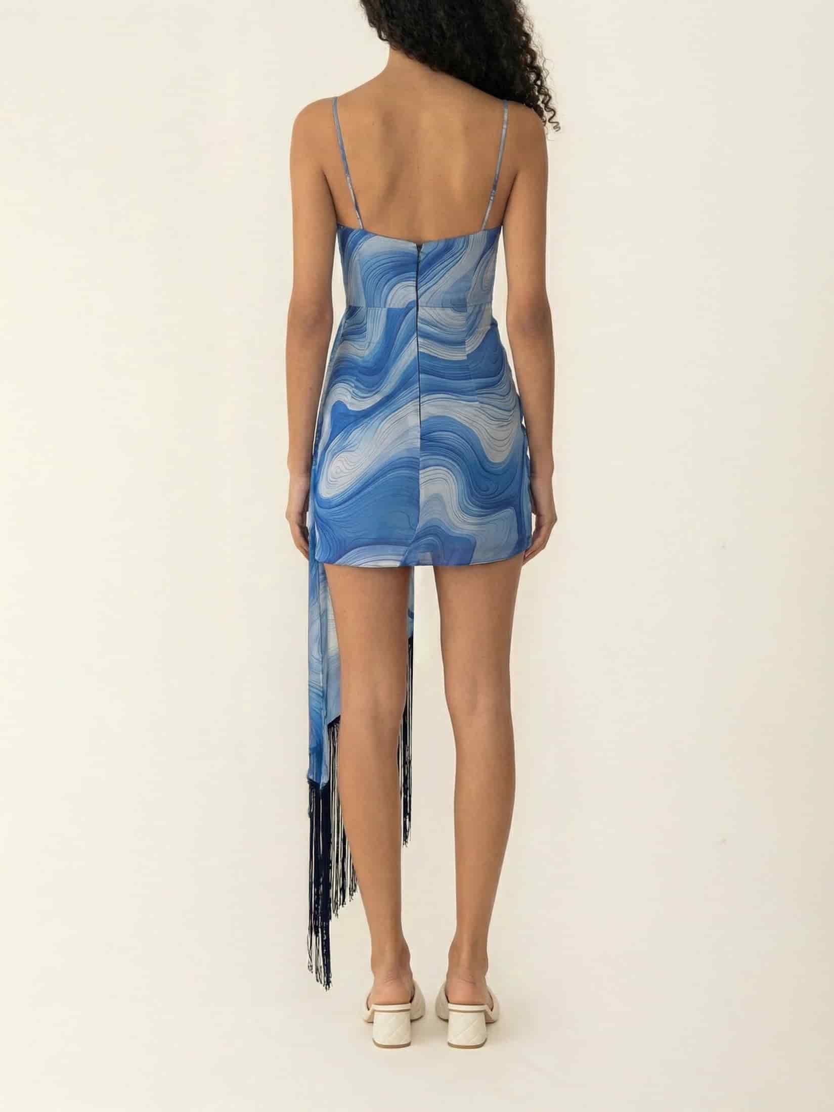 GAIA DRESS PRINT BLUE - miniatura 3