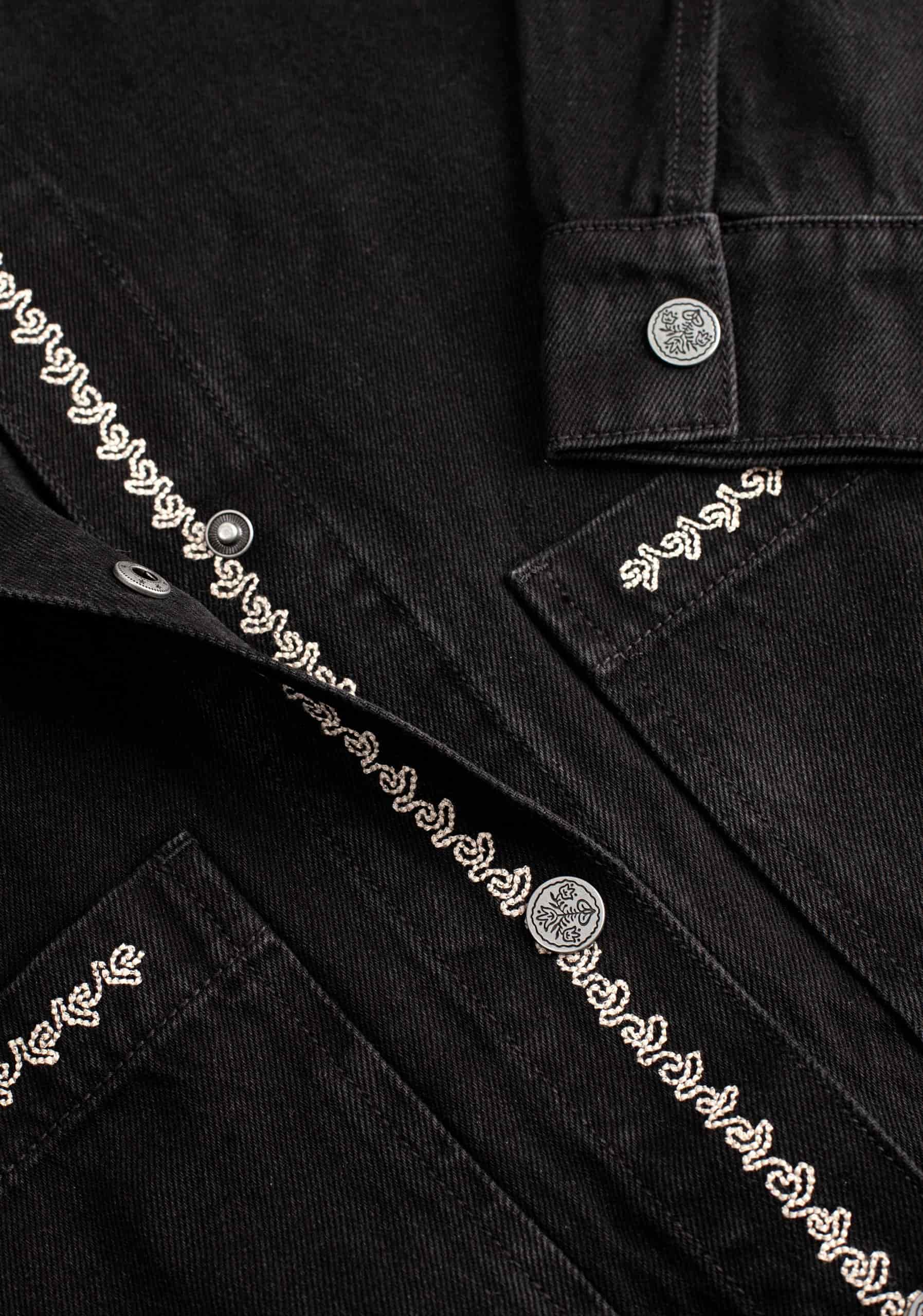Chaqueta M Violetta Denim Bord. Negro - miniatura 3