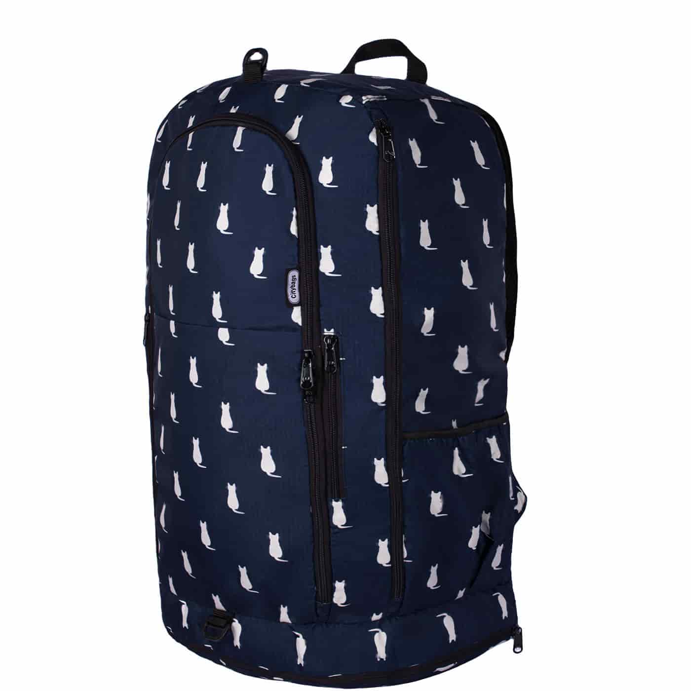 Morral Aventura ULTRA Plegable Estampado Gatos Citybags Multicolor - miniatura 1