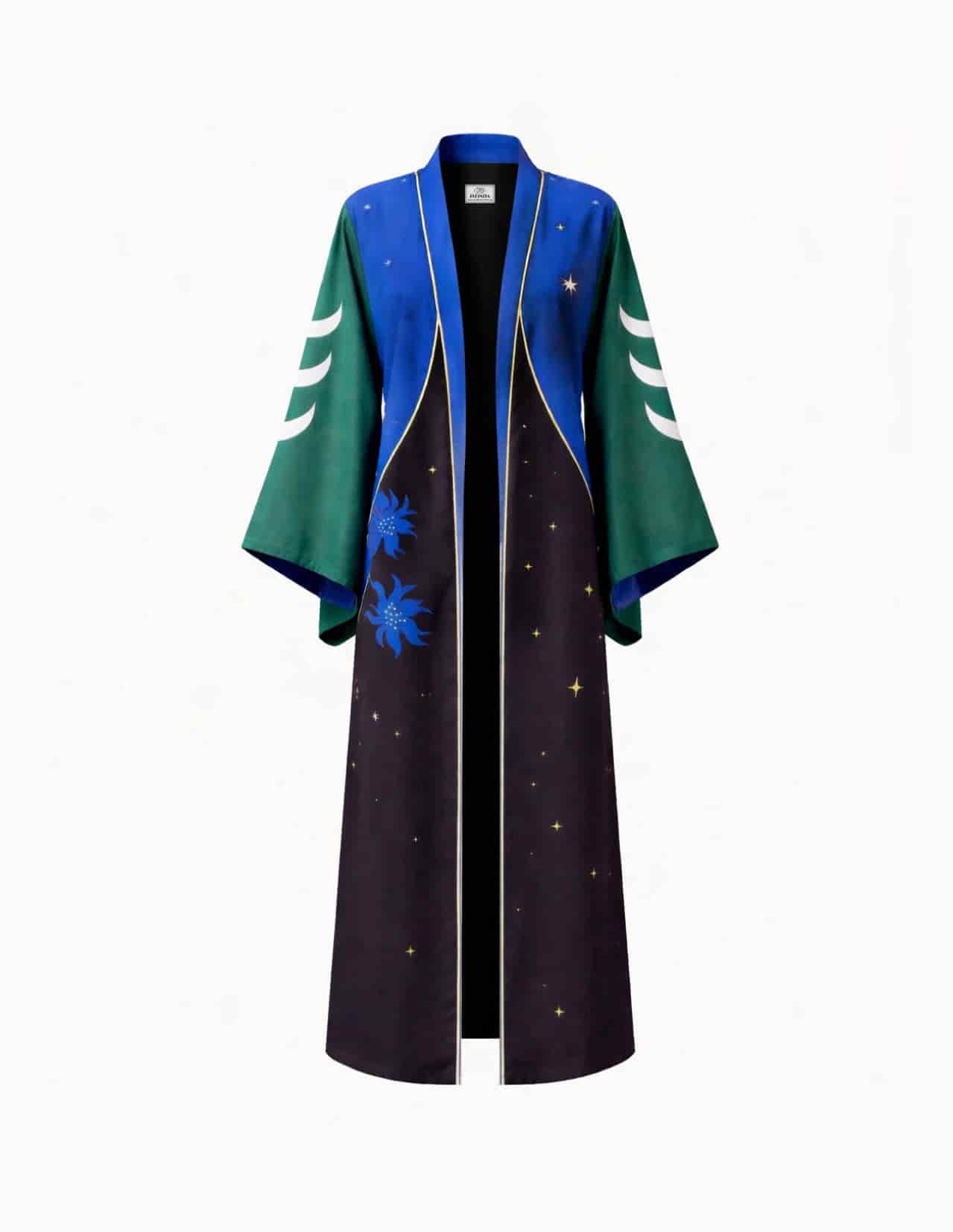 Bata-Kimono Unisex /Cosmos y Flores - miniatura 2