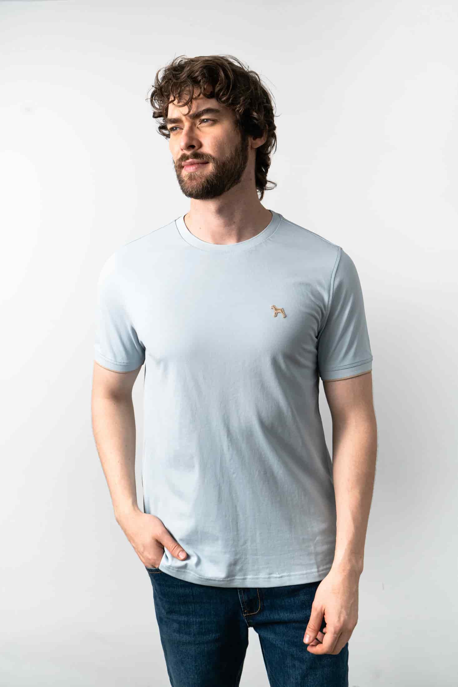 Camiseta Fashion Azul Cielo - miniatura 4