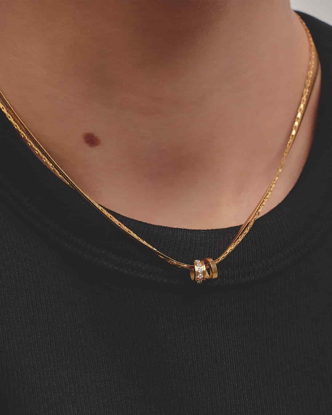 Collar Doble Cadena y Aros - miniatura 5