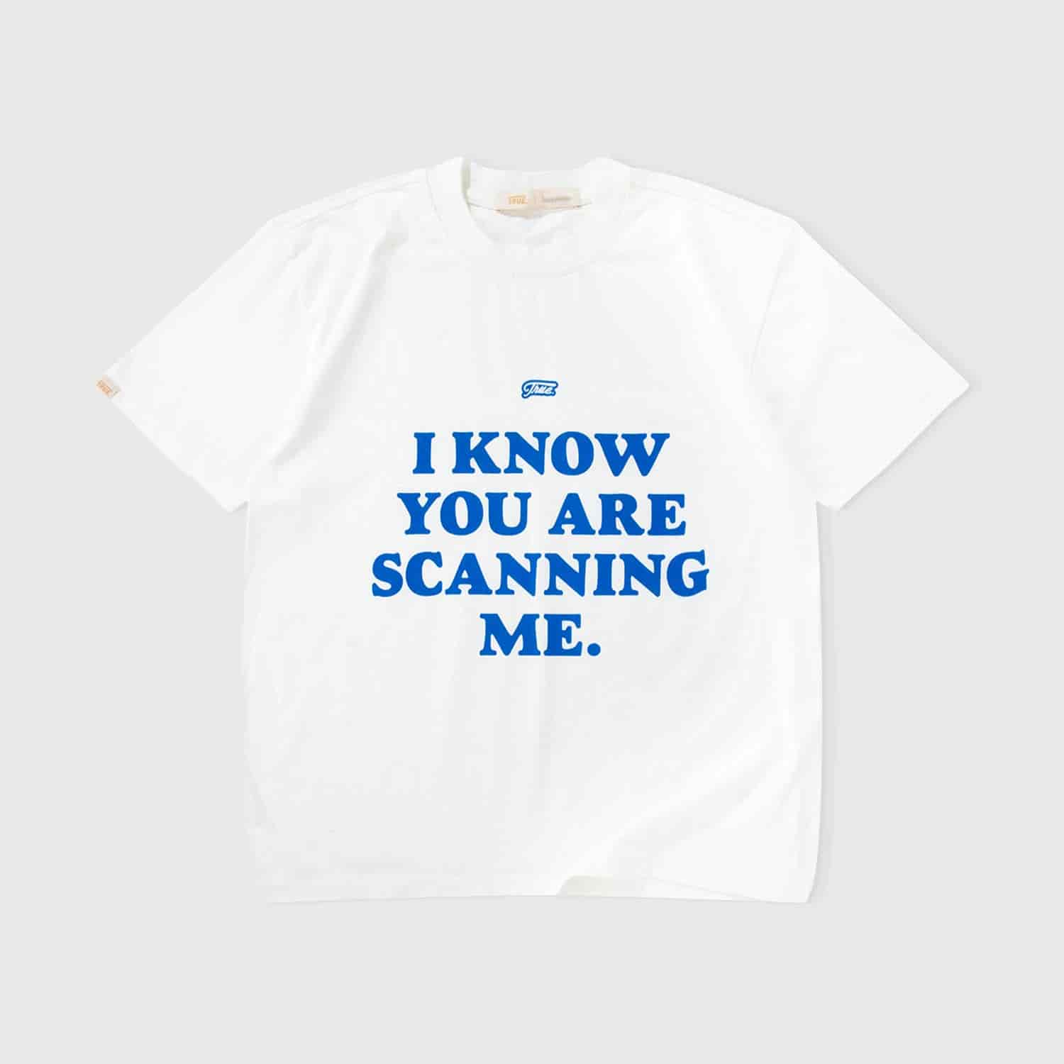 Scanning Cropped Tee - Cream - miniatura 1