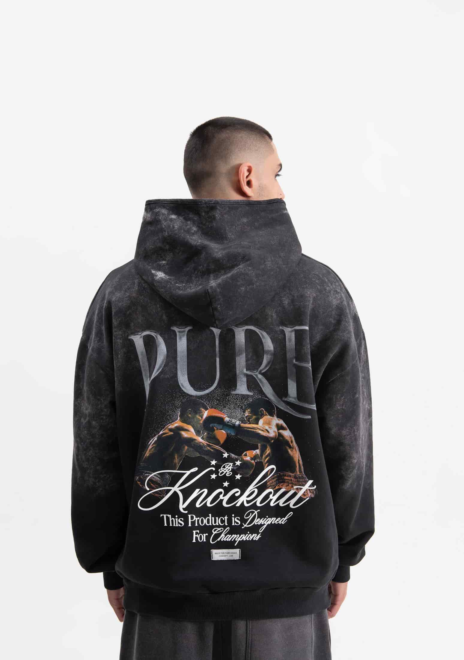 knockout black hoodie - miniatura 3