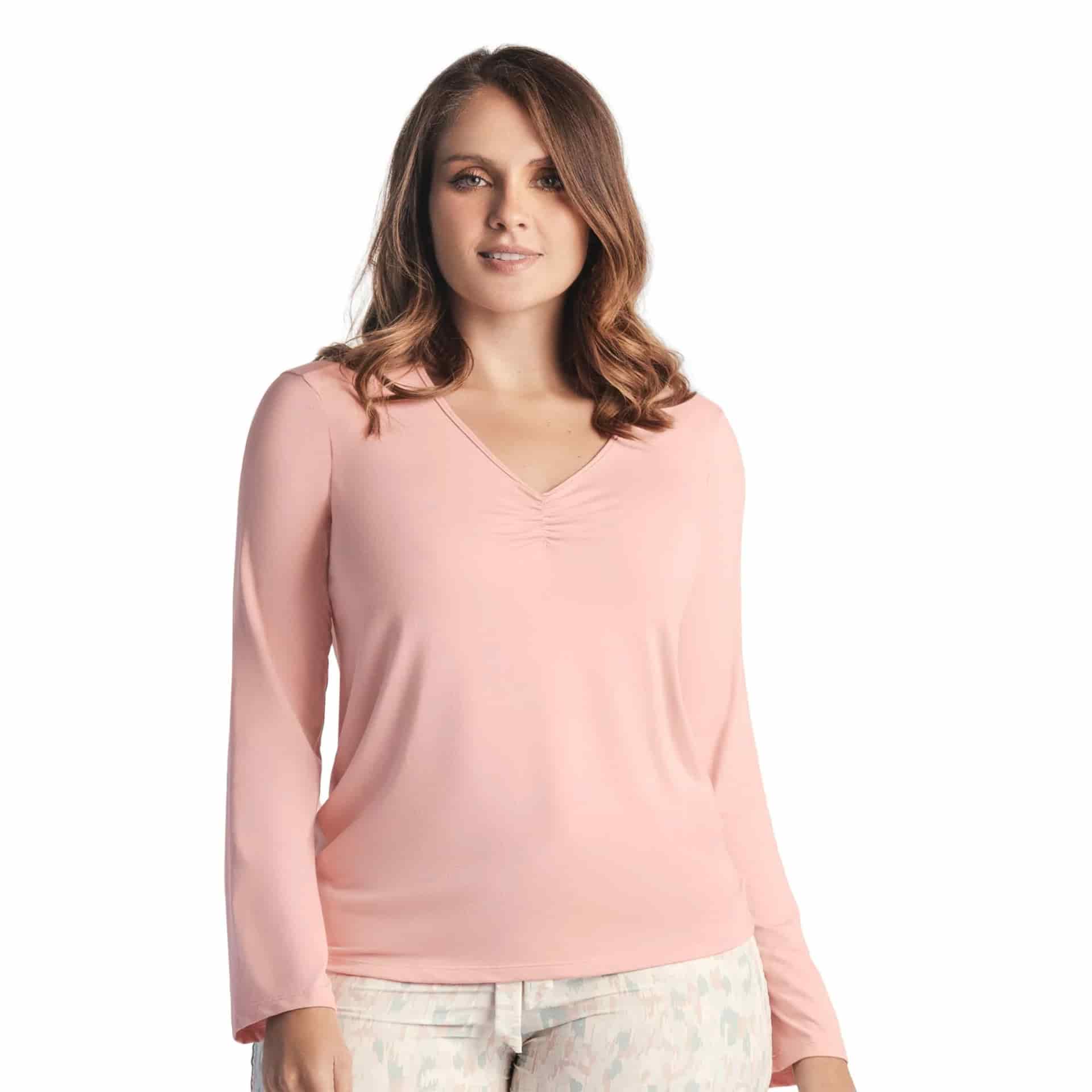 CAMIBUSO DE PIJAMA CON DETALLE RECOGIDO - miniatura 2