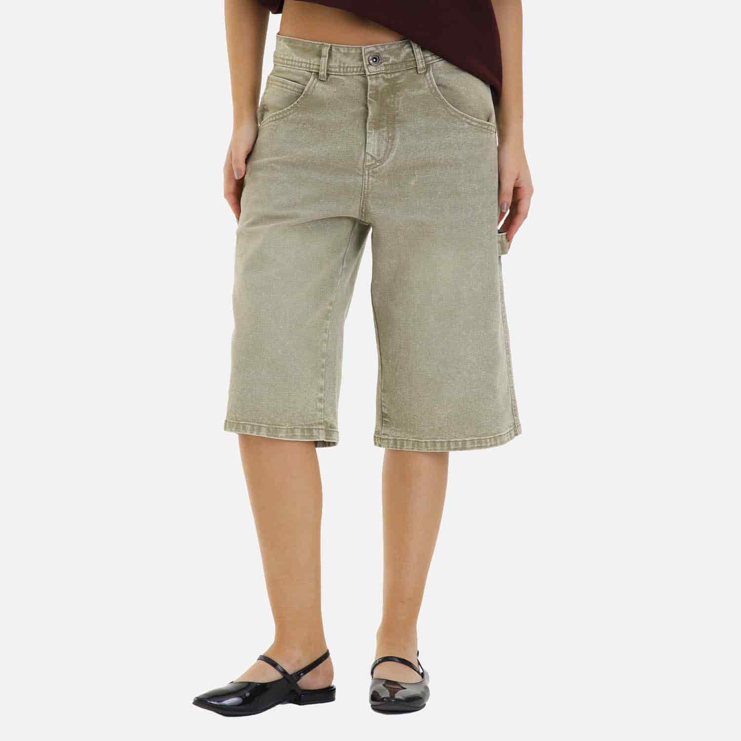 Classic Fit Jort Olive - miniatura 12